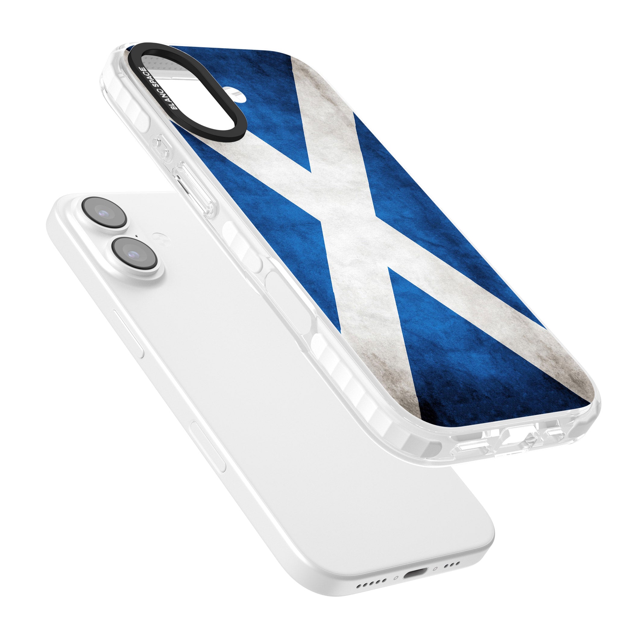 Scotland Saltire Flag iPhone 17 Impact Pro Clear Phone Case Colours