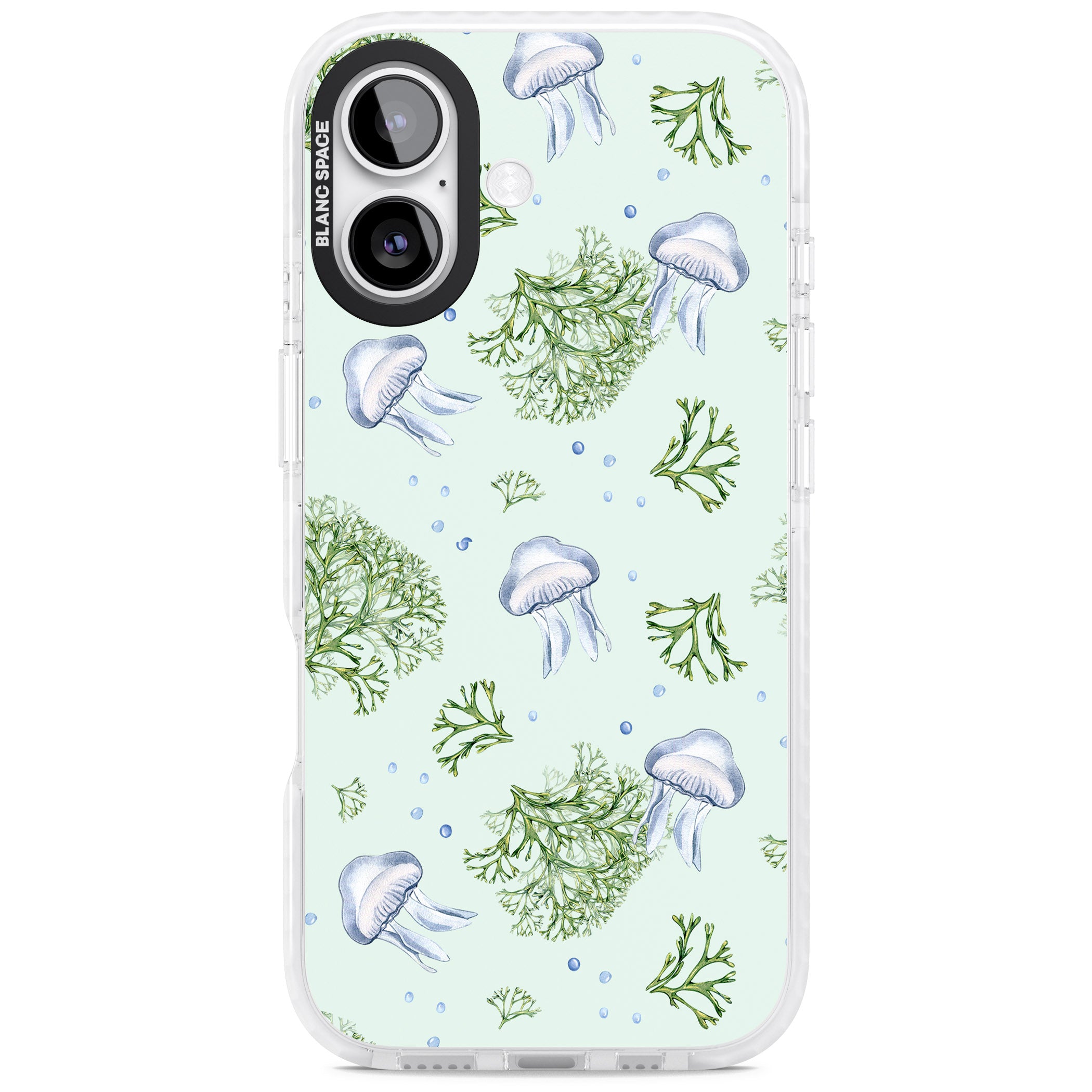 Jellyfish & Seaweed iPhone 17 Impact Pro Clear Phone Case