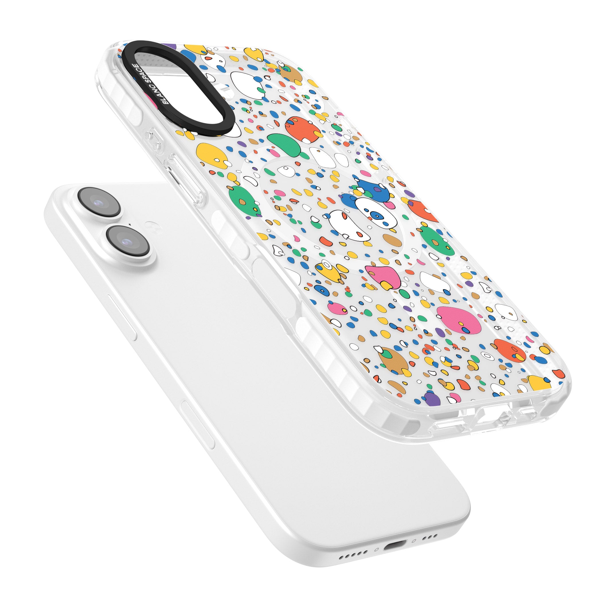Colourful Confetti Pebbles iPhone 17 Impact Pro Clear Phone Case Colours