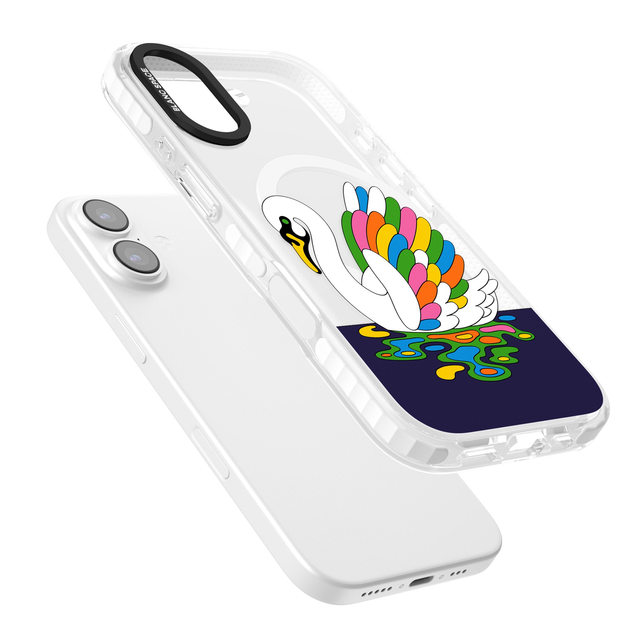 Serene Swan iPhone 17 Impact Pro Clear Phone Case Colours