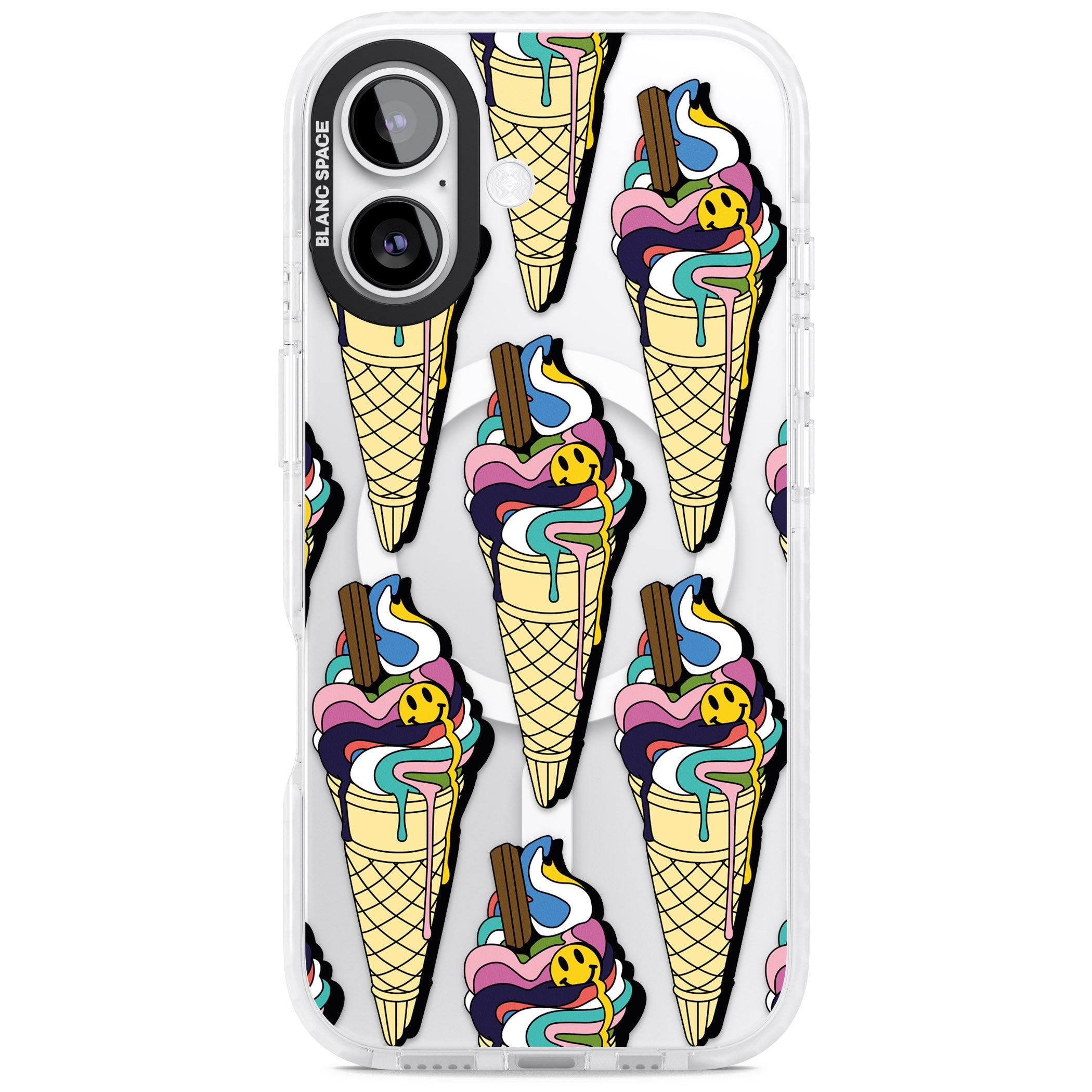 Trip & Drip Ice Cream iPhone 17 Impact Pro Clear Phone Case