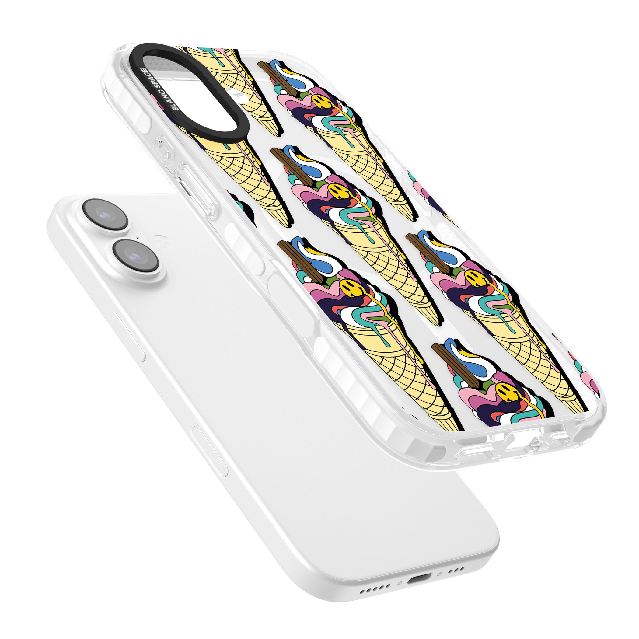 Trip & Drip Ice Cream iPhone 17 Impact Pro Clear Phone Case Colours