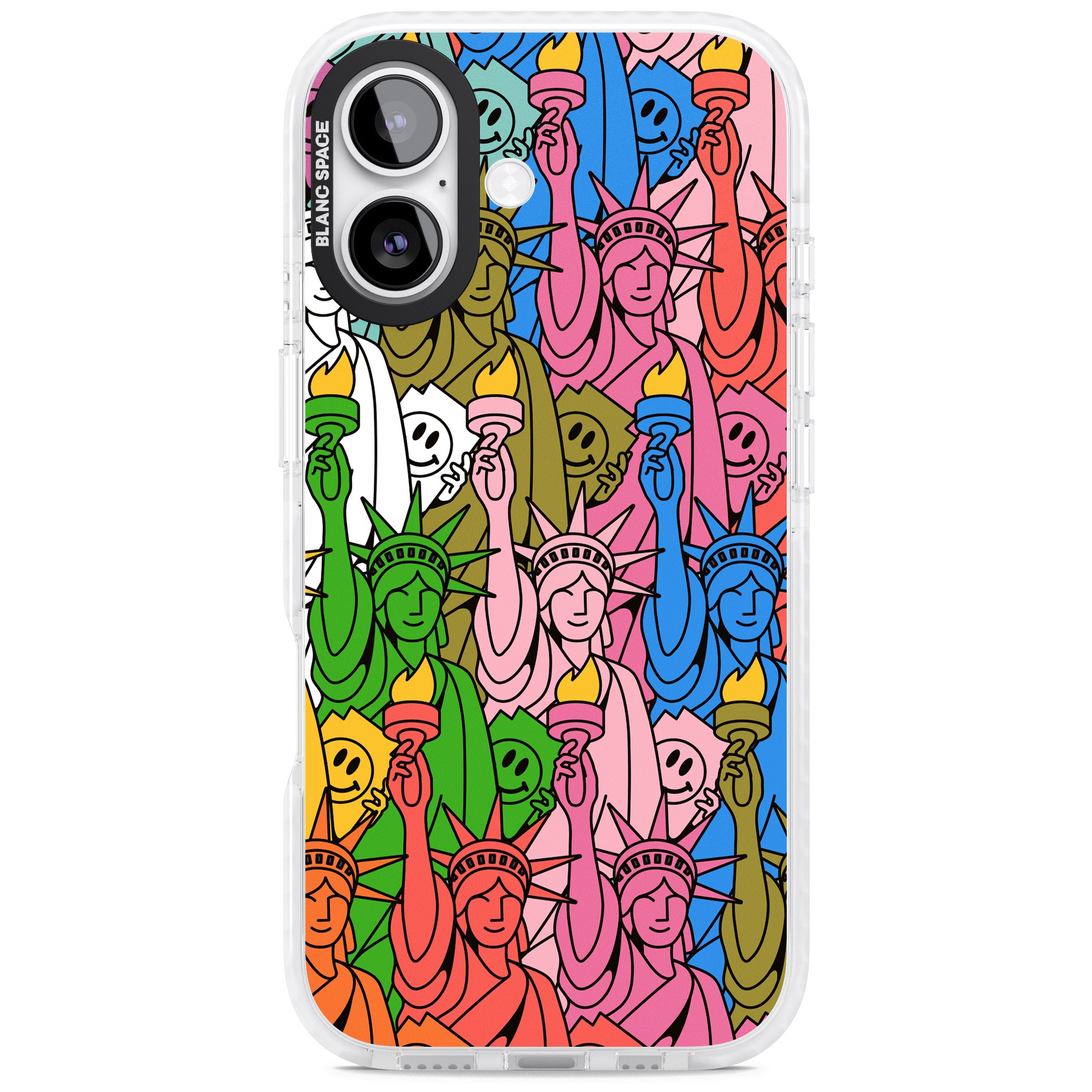 Multicolour Liberty Pattern iPhone 17 Impact Pro Clear Phone Case