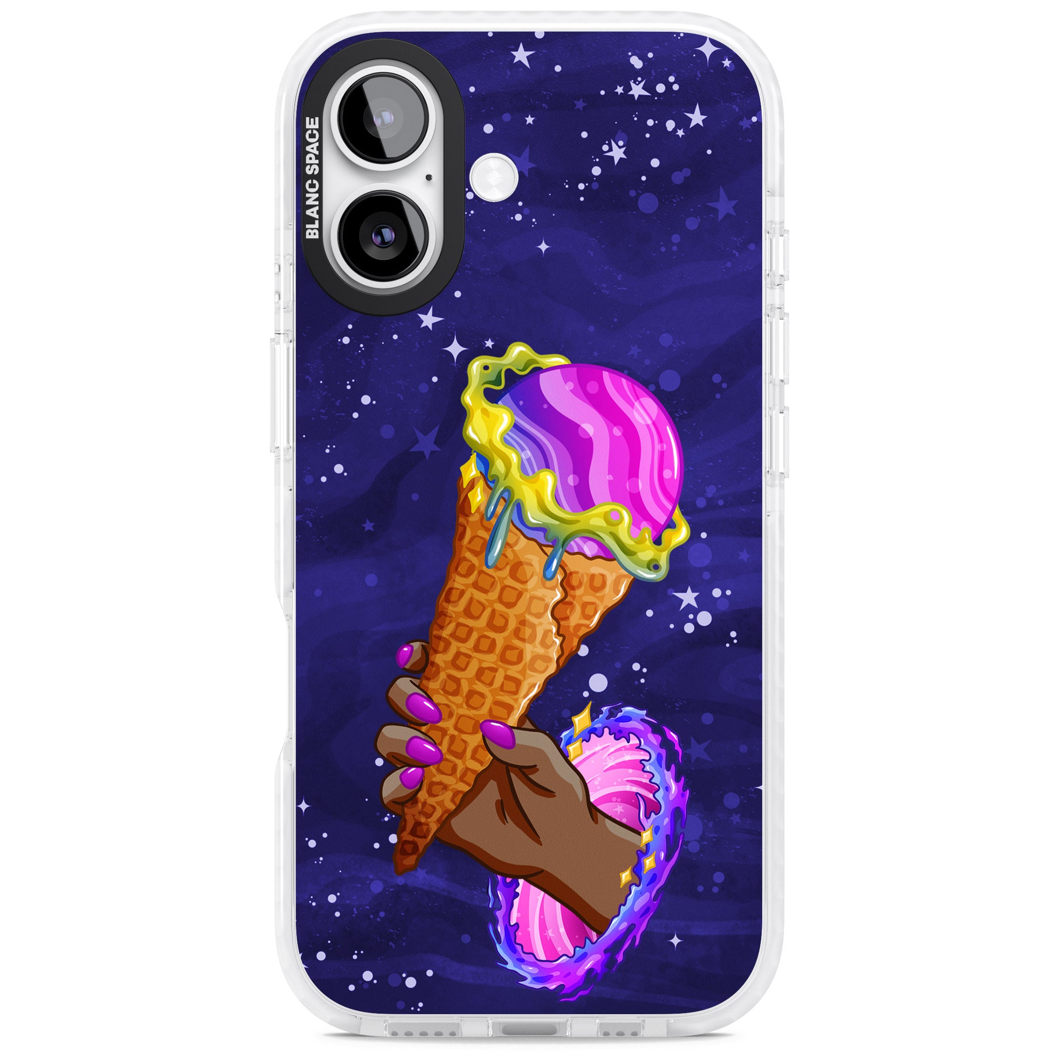 Interdimensional Ice Cream iPhone 17 Impact Pro Clear Phone Case