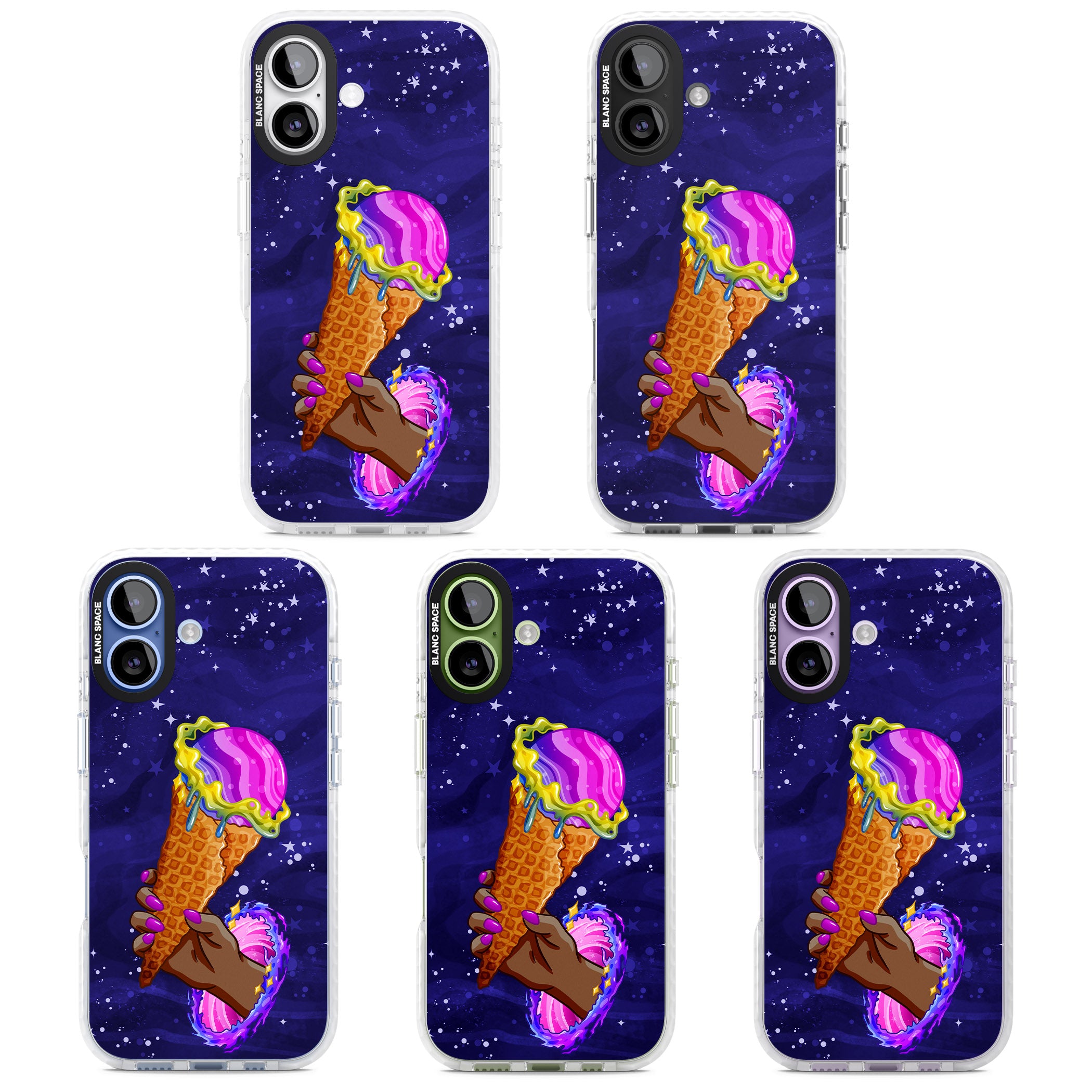Interdimensional Ice Cream iPhone 17 Impact Pro Clear Phone Case APT Impact Protection