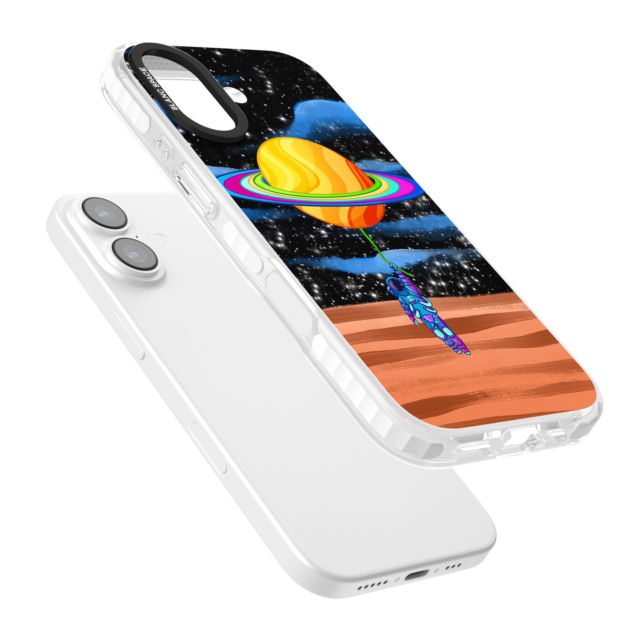 World On Helium iPhone 17 Impact Pro Clear Phone Case Colours