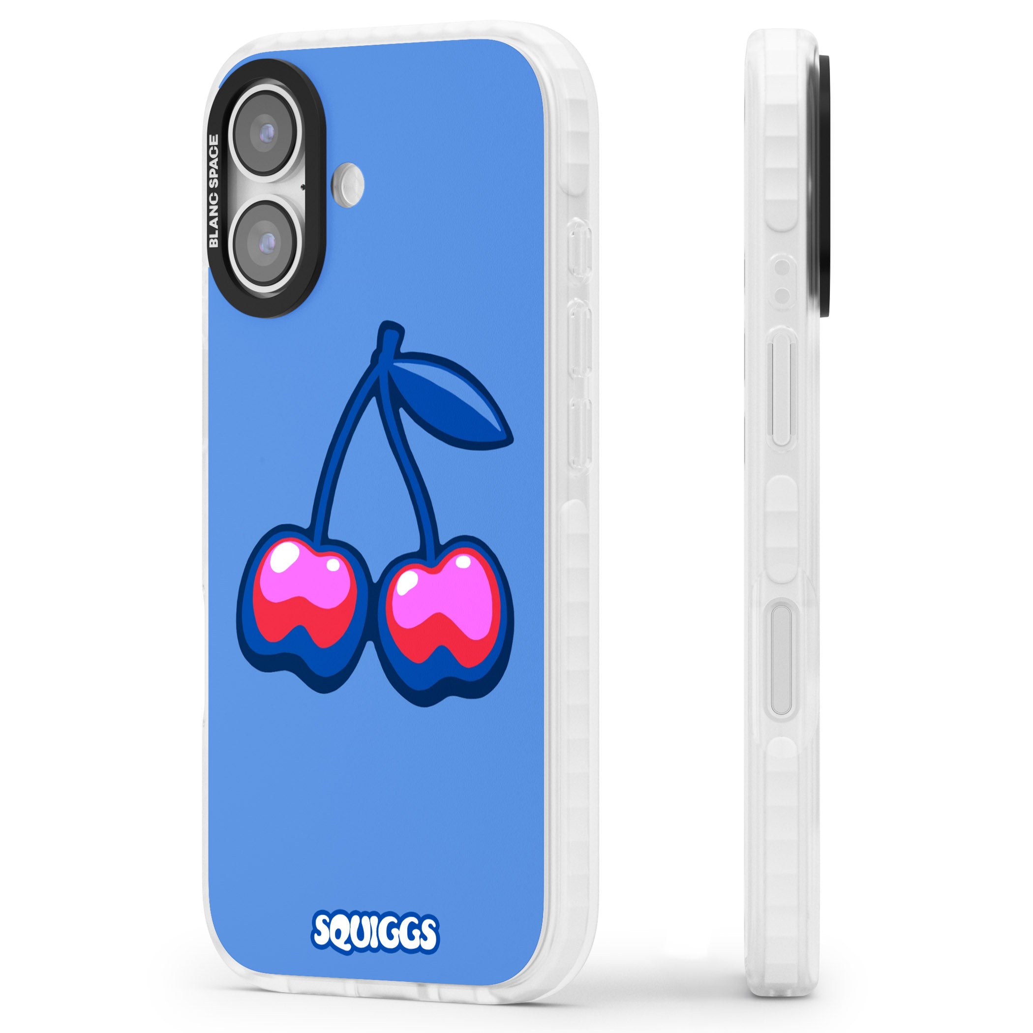 Cherry Bomb iPhone 17 Impact Pro Clear Phone Case Side Profile