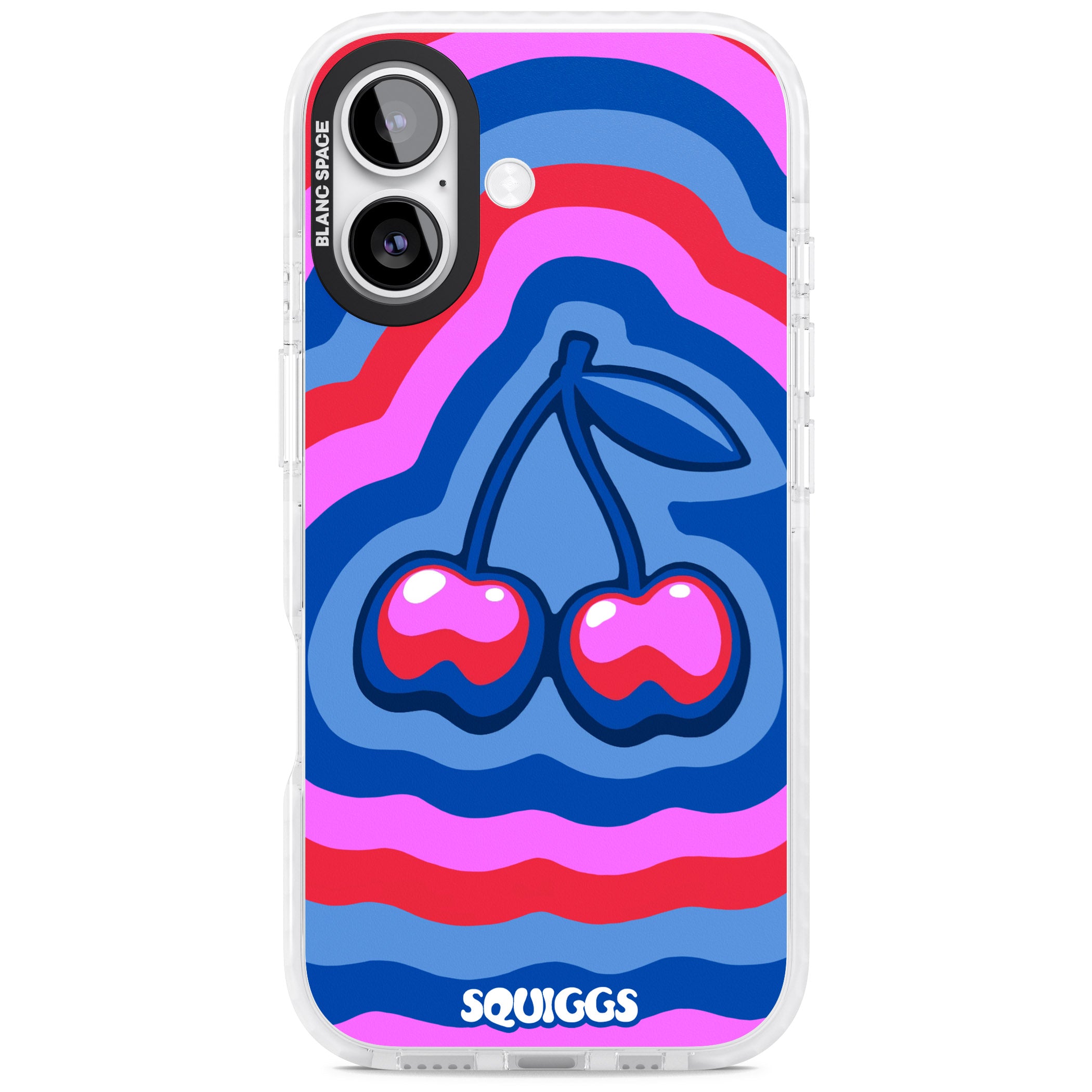 Cherry Rainbow iPhone 17 Impact Pro Clear Phone Case