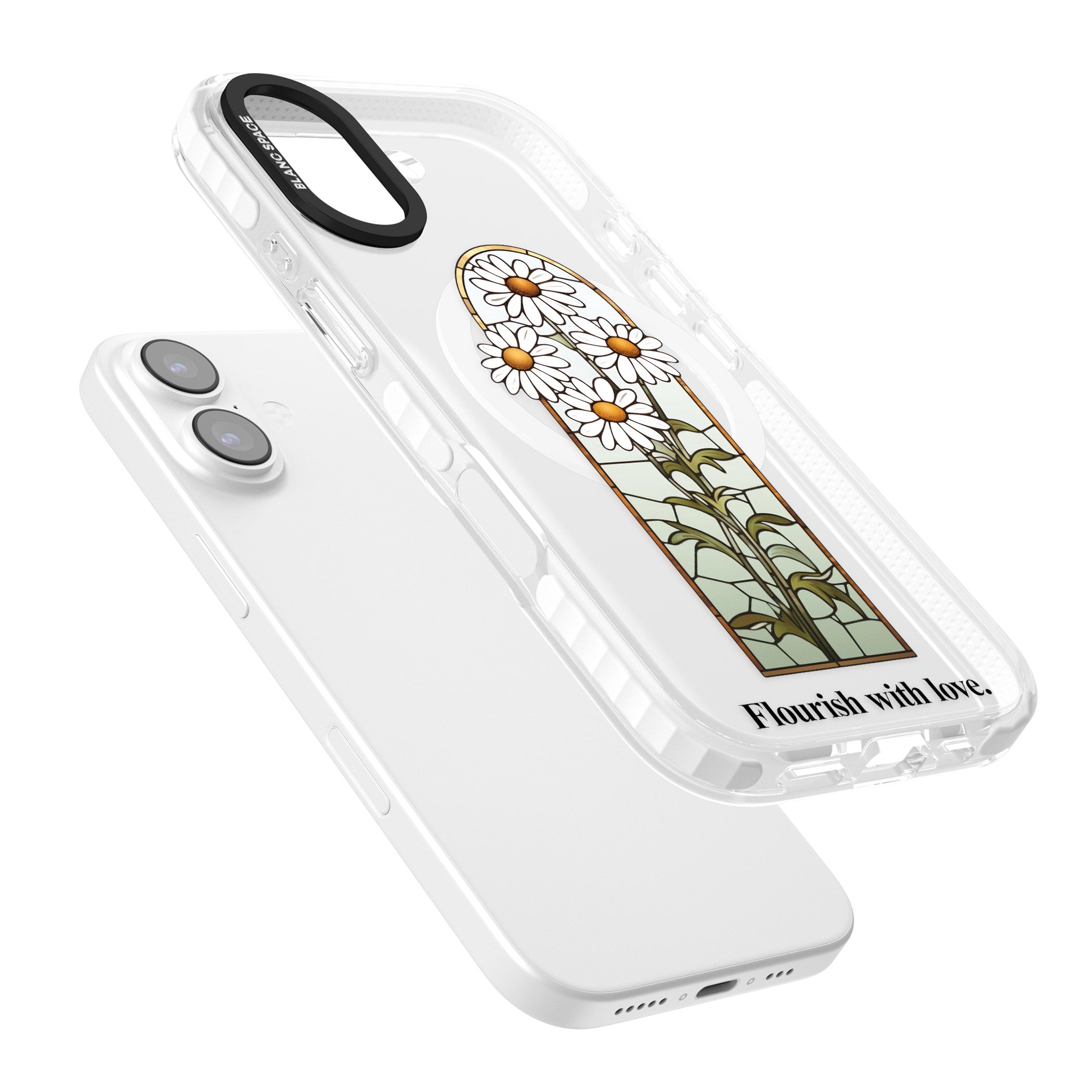 Flourish With Love iPhone 17 Impact Pro Clear Phone Case Colours