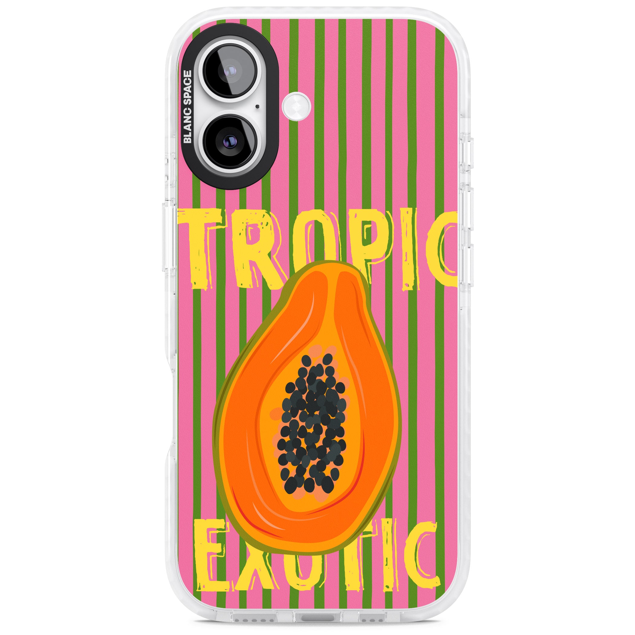 Tropic Exotic iPhone 17 Impact Pro Clear Phone Case