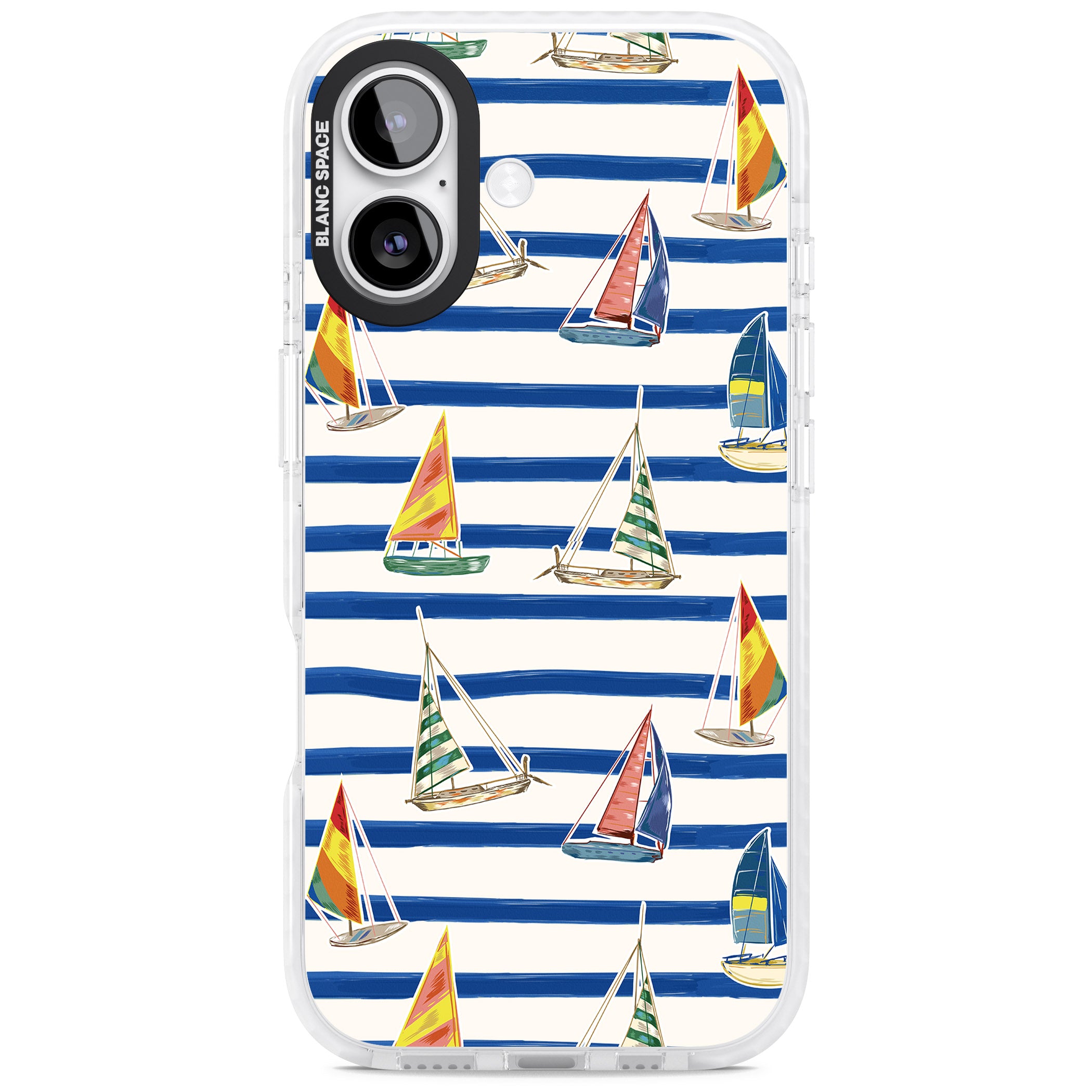 Coastal Sailboats iPhone 17 Impact Pro Clear Phone Case