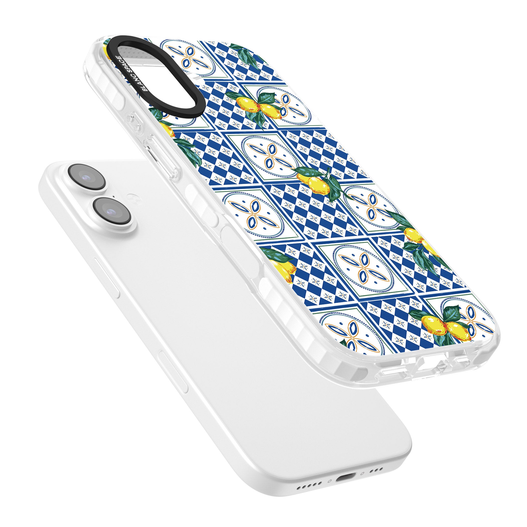 Lemon Tiles iPhone 17 Impact Pro Clear Phone Case Colours