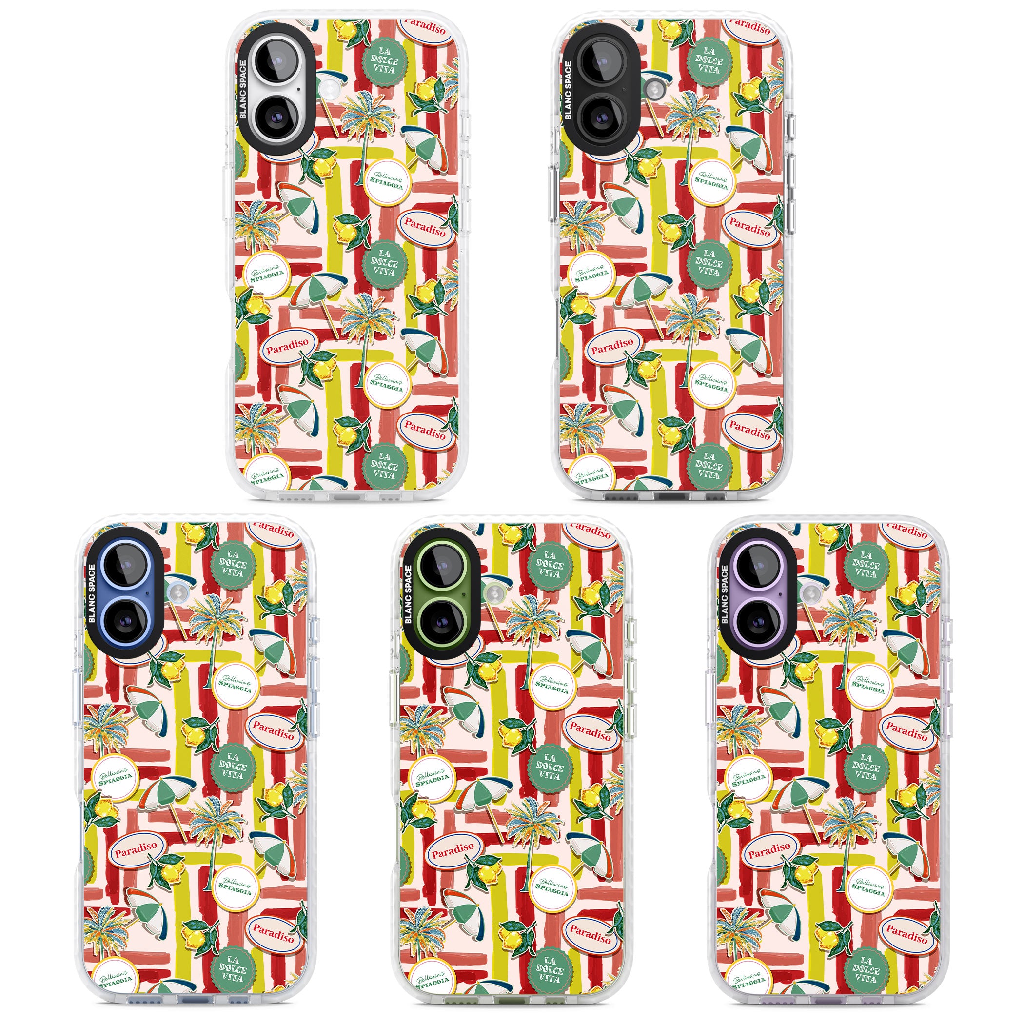 Paradiso Vibes iPhone 17 Impact Pro Clear Phone Case APT Impact Protection