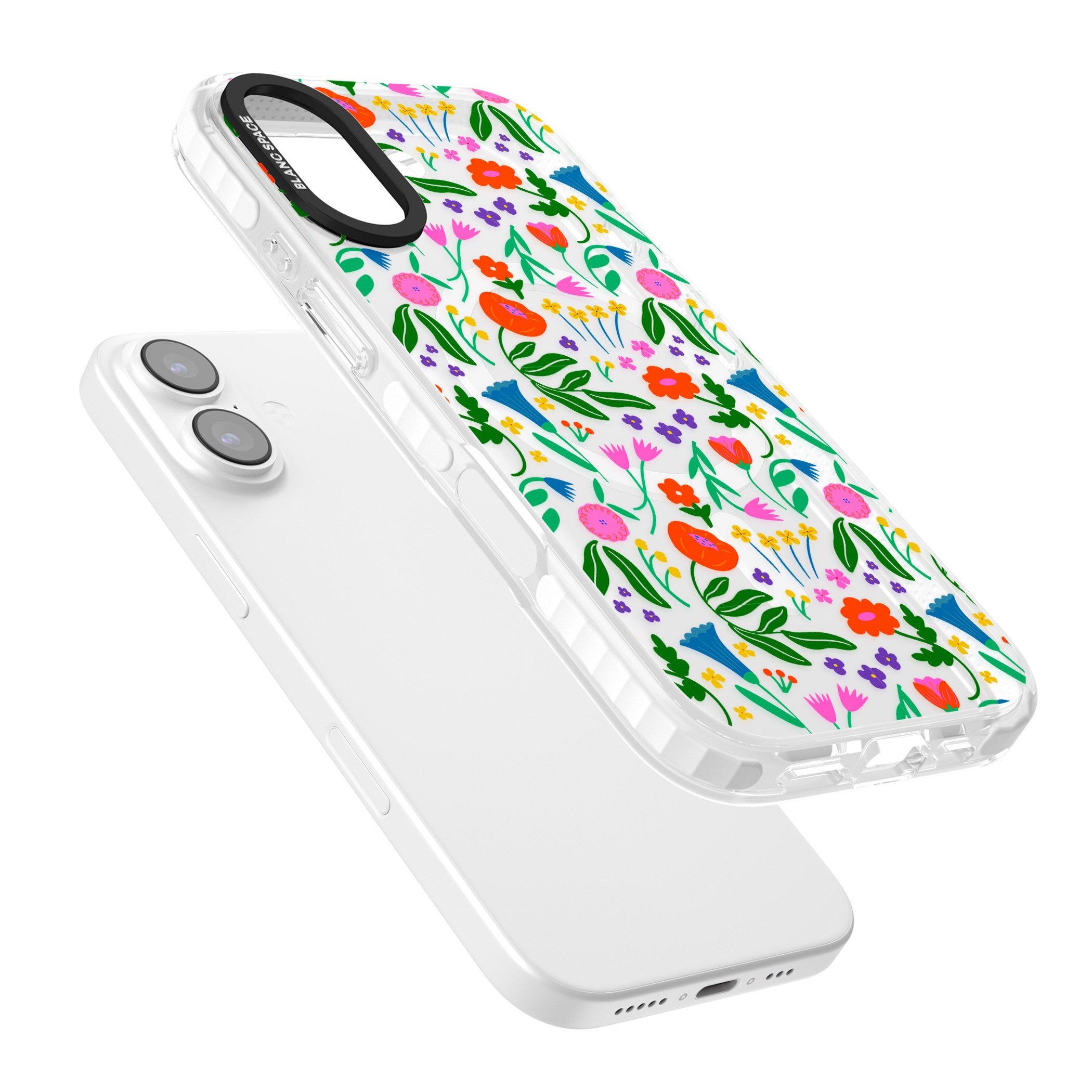Summer Floral Fiesta iPhone 17 Impact Pro Clear Phone Case Colours