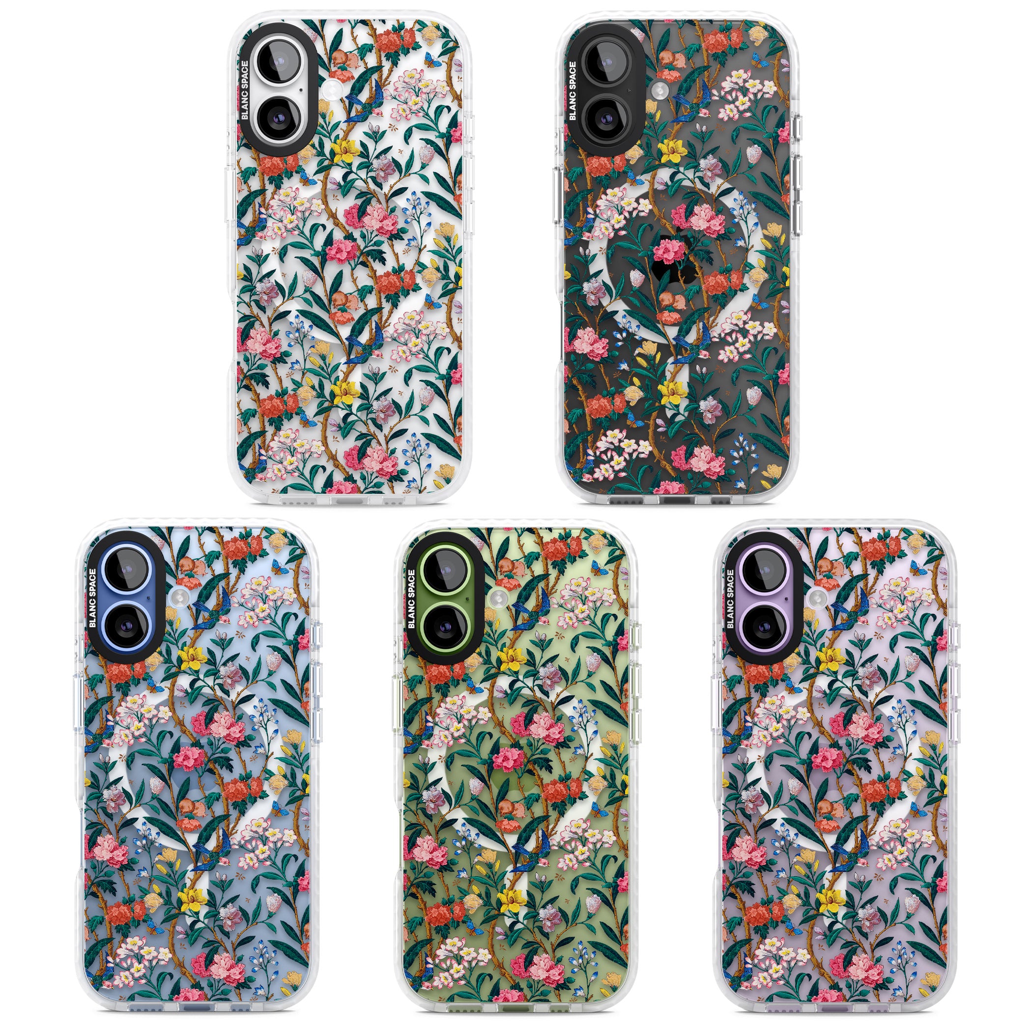 Vines & Flowers iPhone 17 Impact Pro Clear Phone Case APT Impact Protection