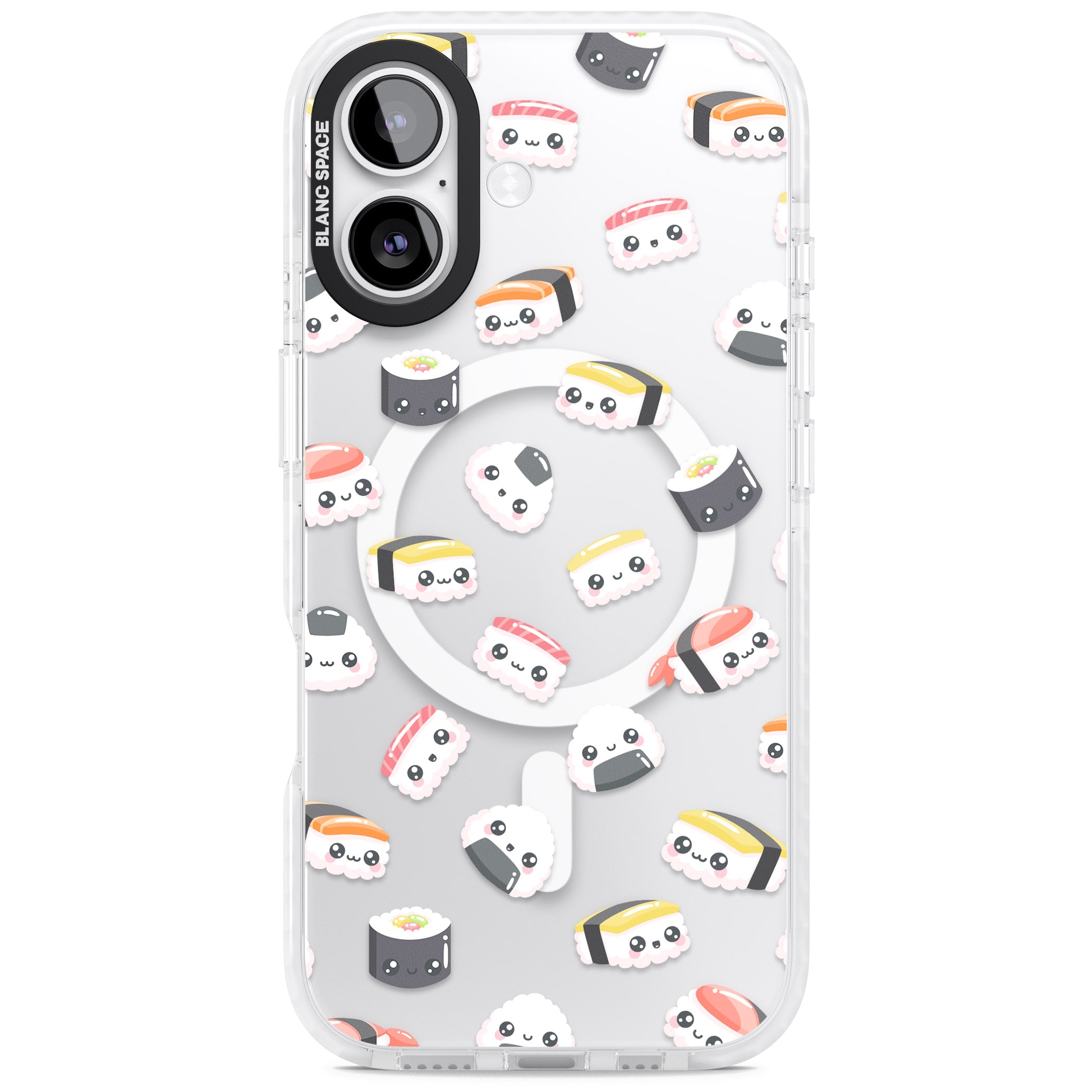 Kawaii Sushi iPhone 17 Impact Pro Clear Phone Case