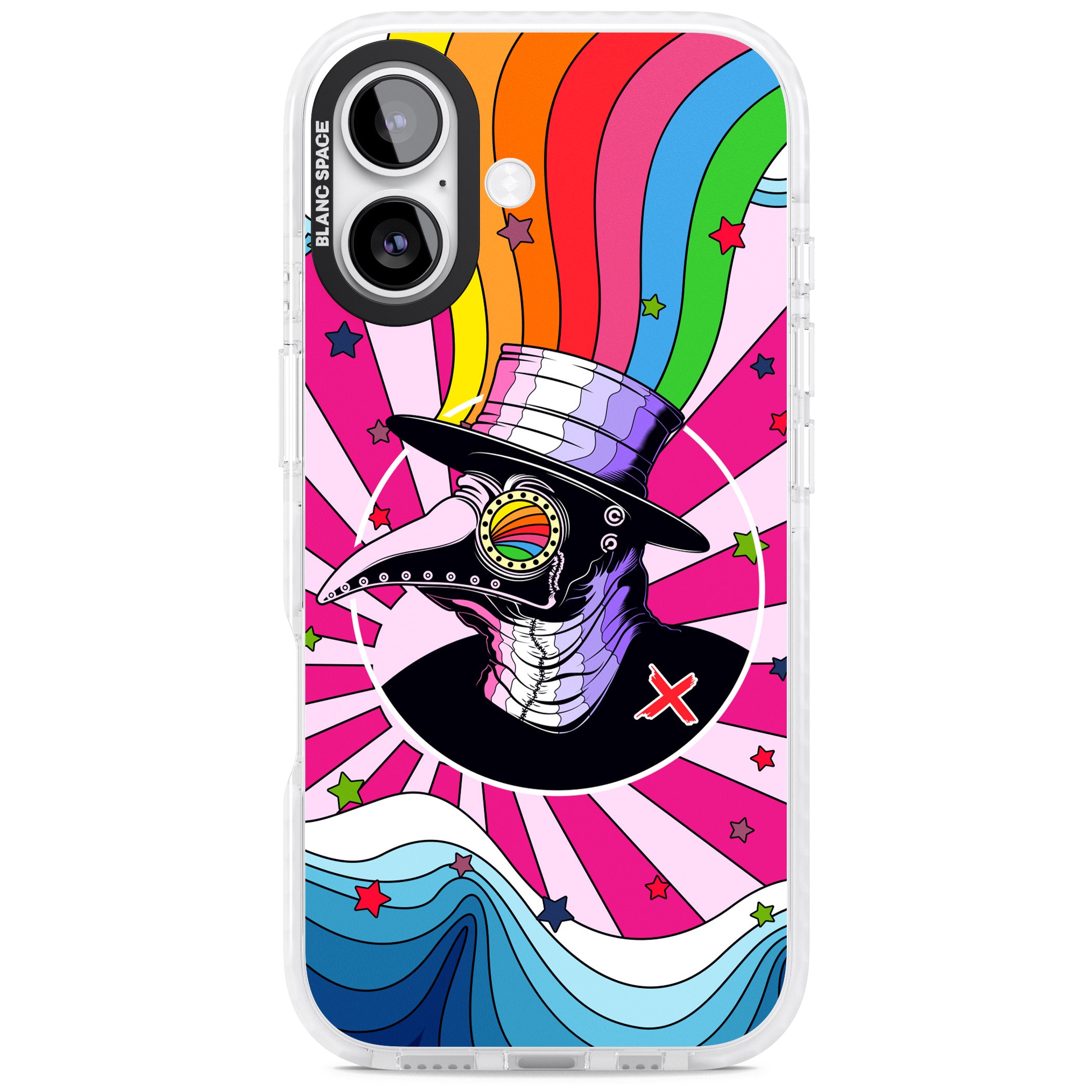 Plague Doctor Passion iPhone 17 Impact Pro Clear Phone Case