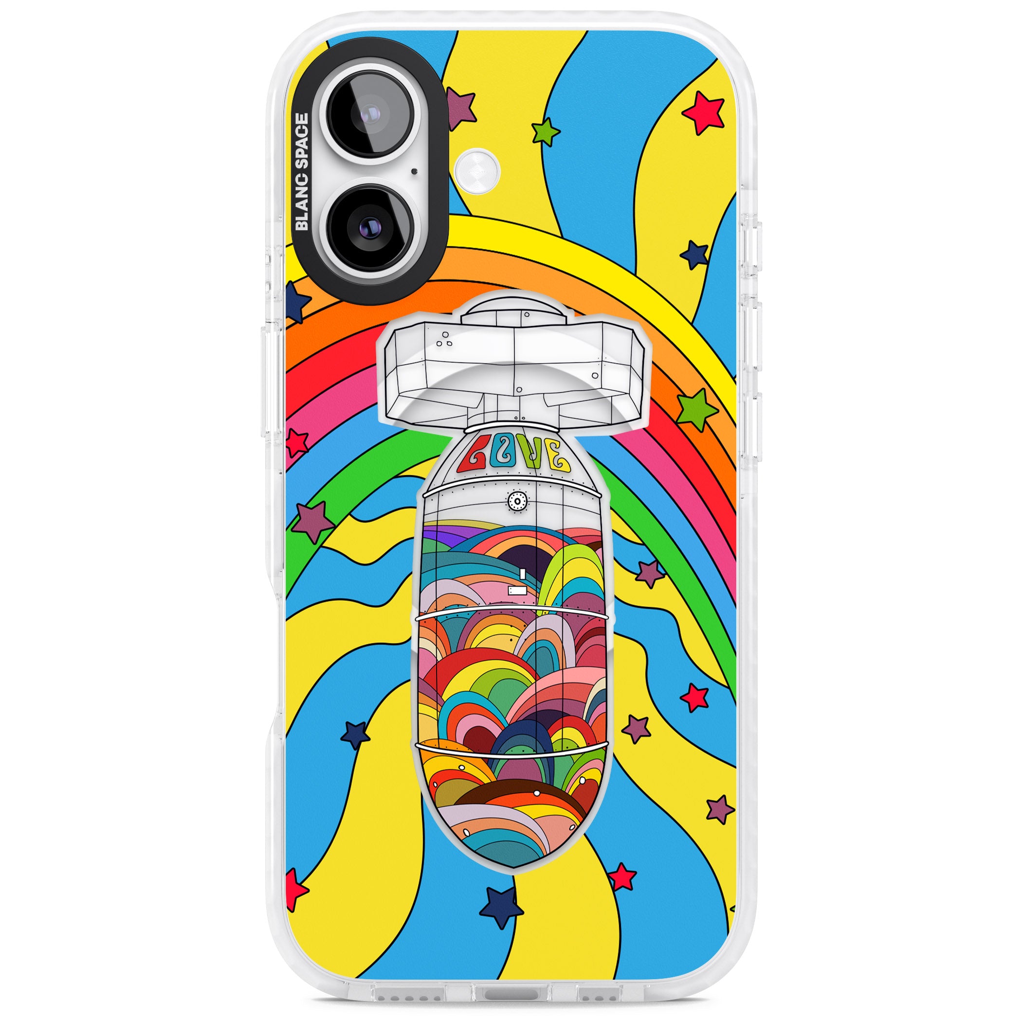 Love Bomb iPhone 17 Impact Pro Clear Phone Case