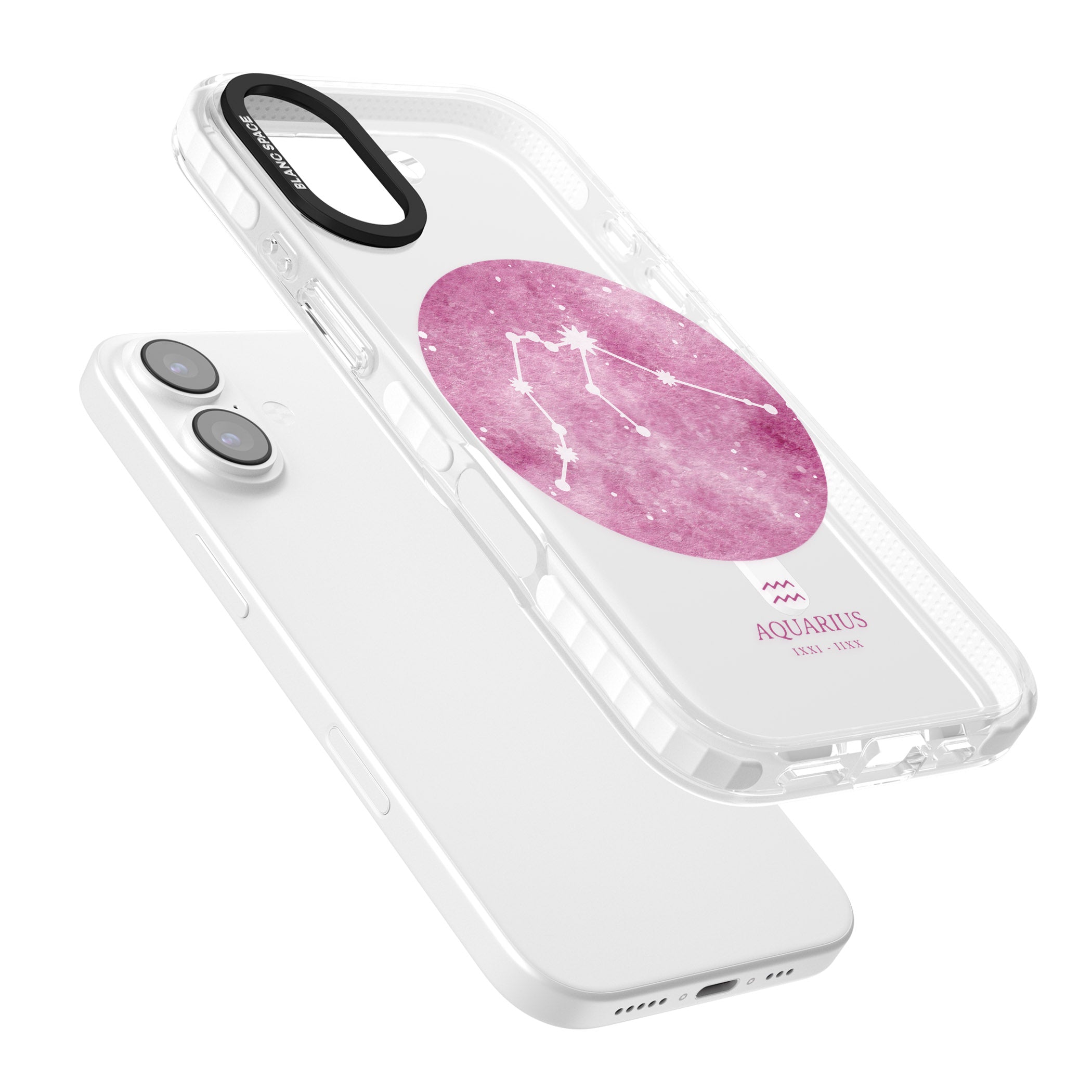 Aquarius Zodiac iPhone 17 Impact Pro Clear Phone Case Colours