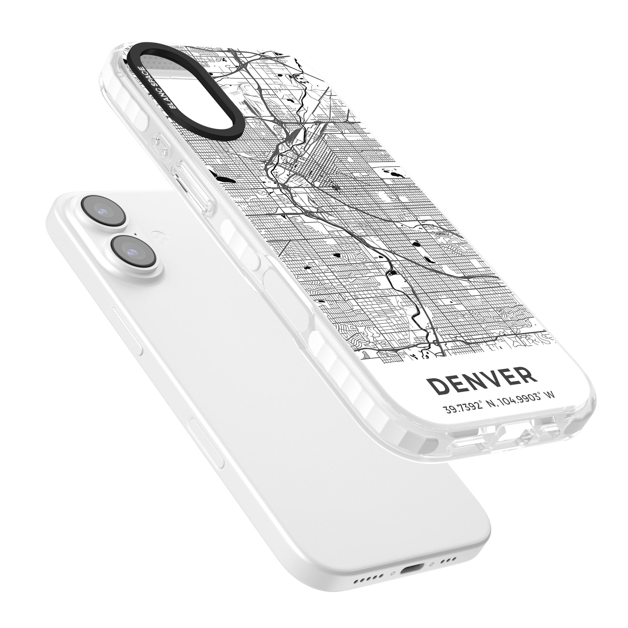 Denver Map iPhone 17 Impact Clear Phone Case Colours