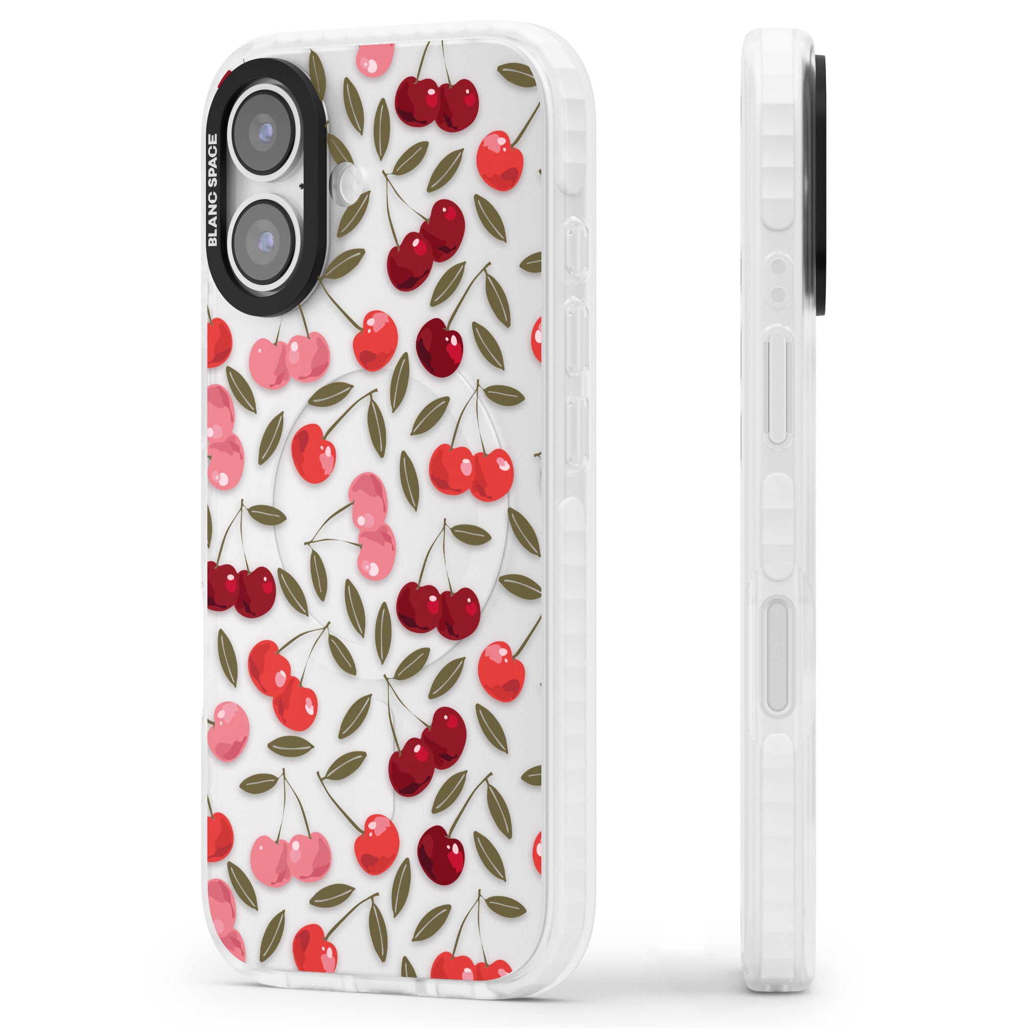 Cherry On Top iPhone 17 Impact Clear Phone Case Side Profile