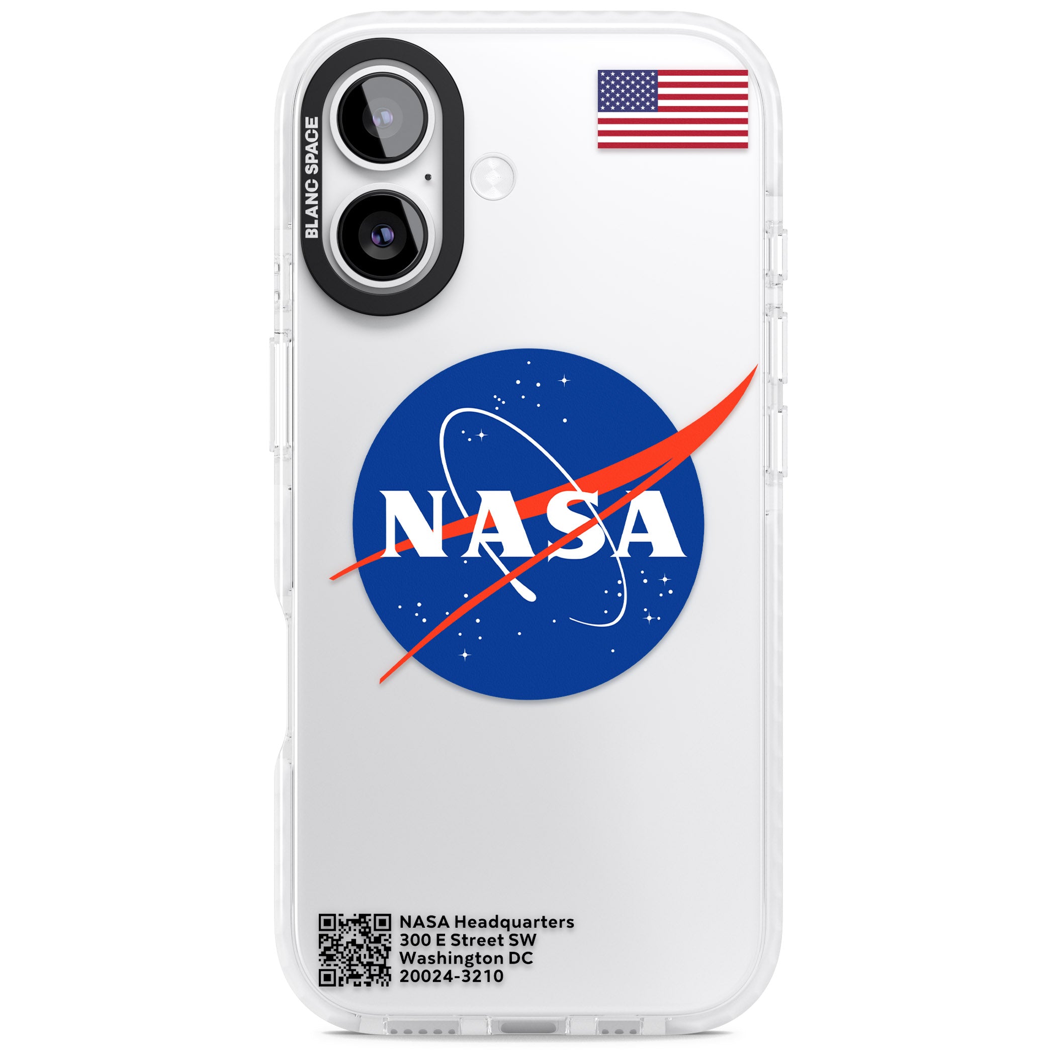 Nasa Meatball iPhone 17 Impact Clear Phone Case