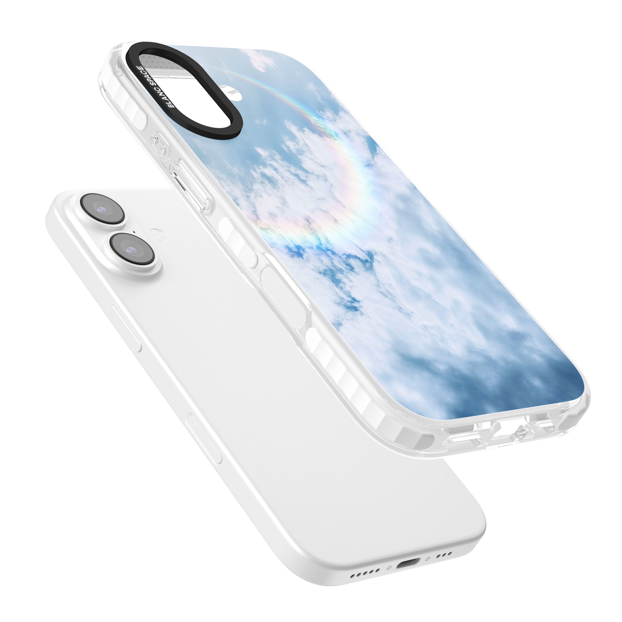 Pastel Rainbow Sky iPhone 17 Impact Clear Phone Case Colours