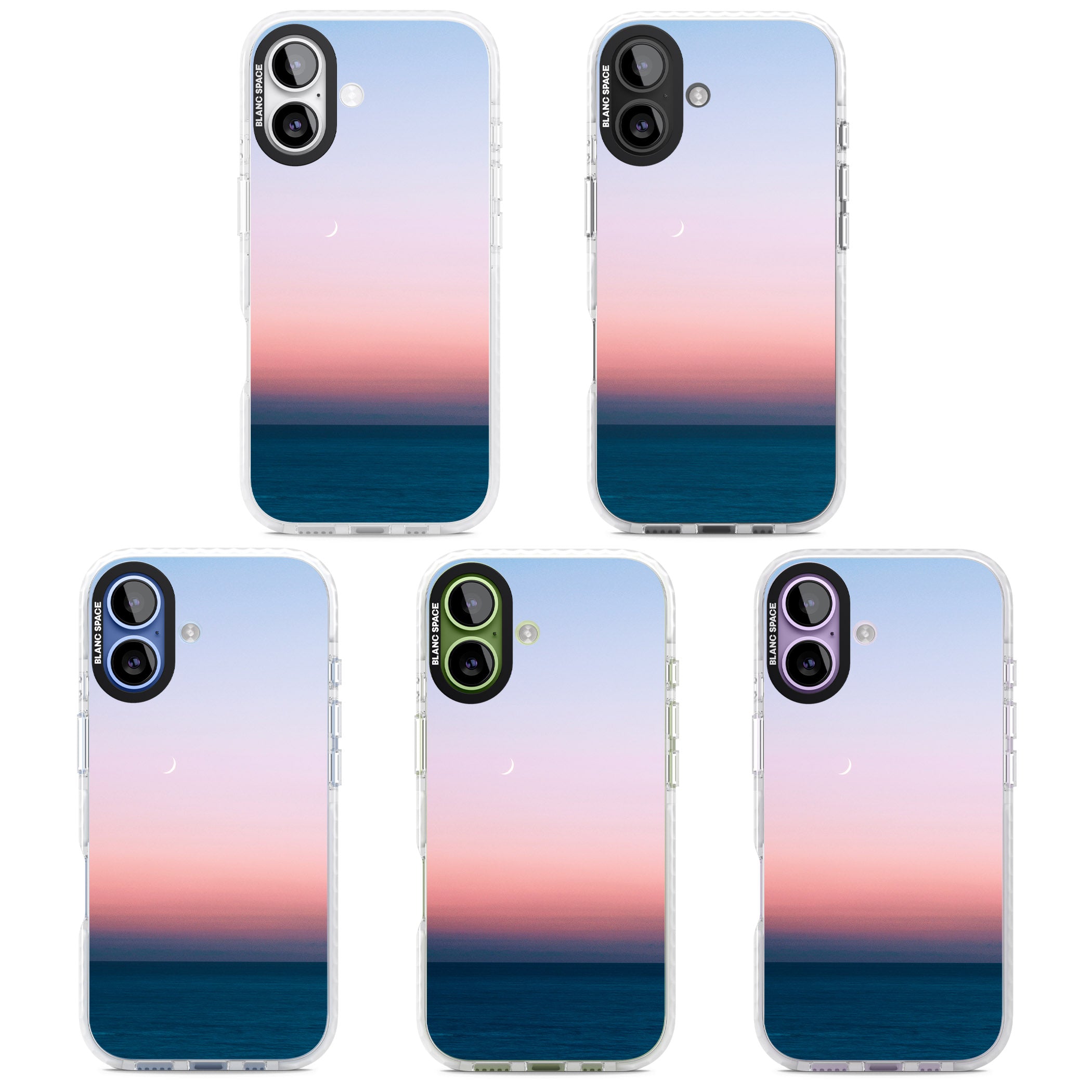 Pastel Ocean Sunset iPhone 17 Impact Clear Phone Case APT Impact Protection