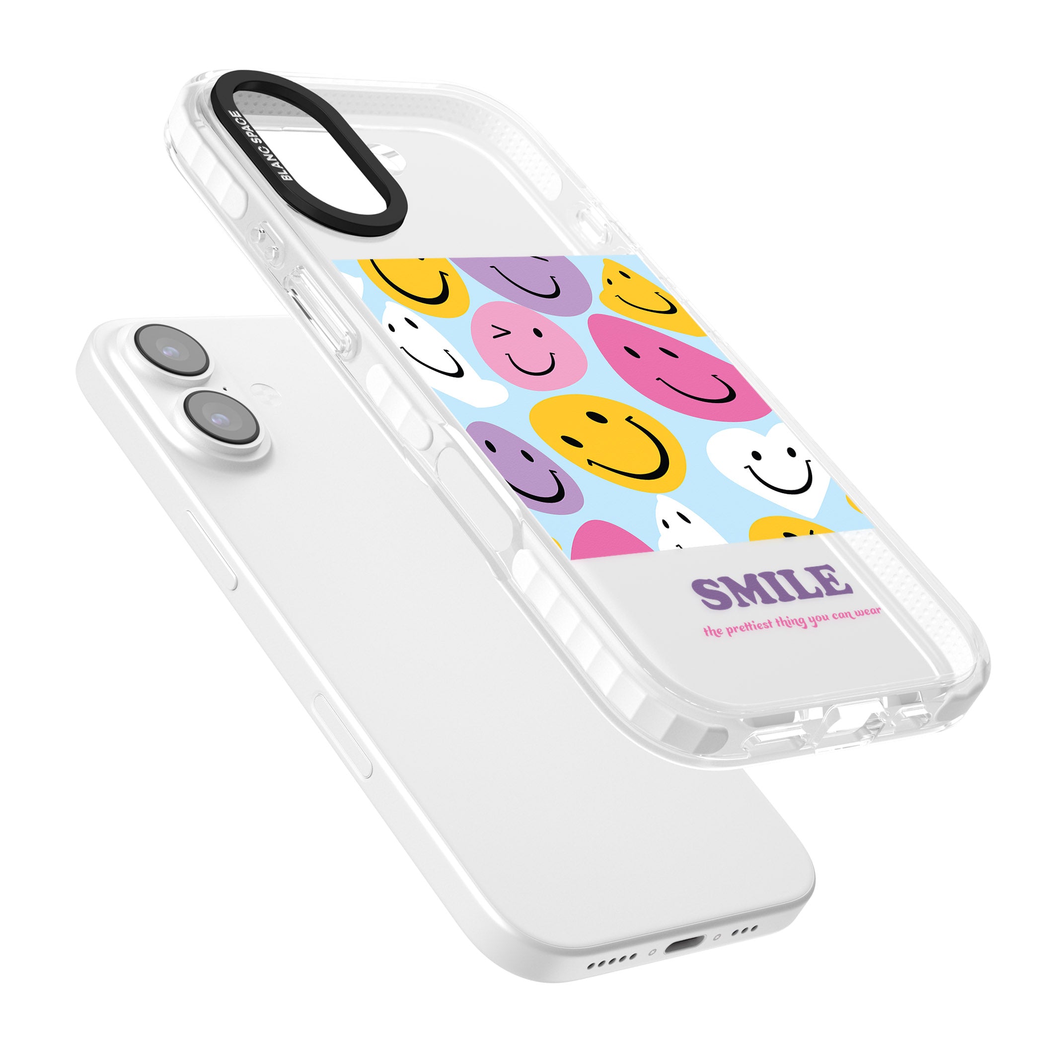 A Smile iPhone 17 Impact Clear Phone Case Colours