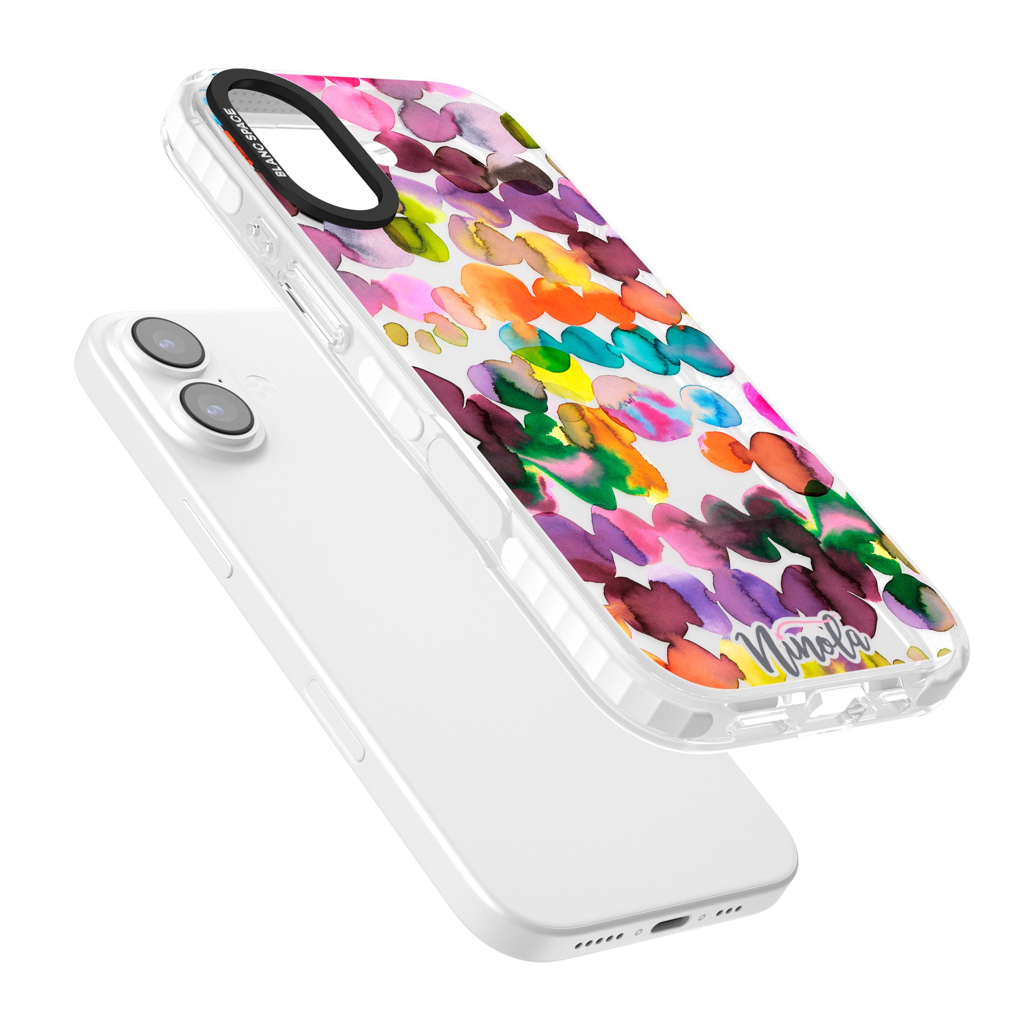 Ink Splash Hues iPhone 17 Impact Clear Phone Case Colours