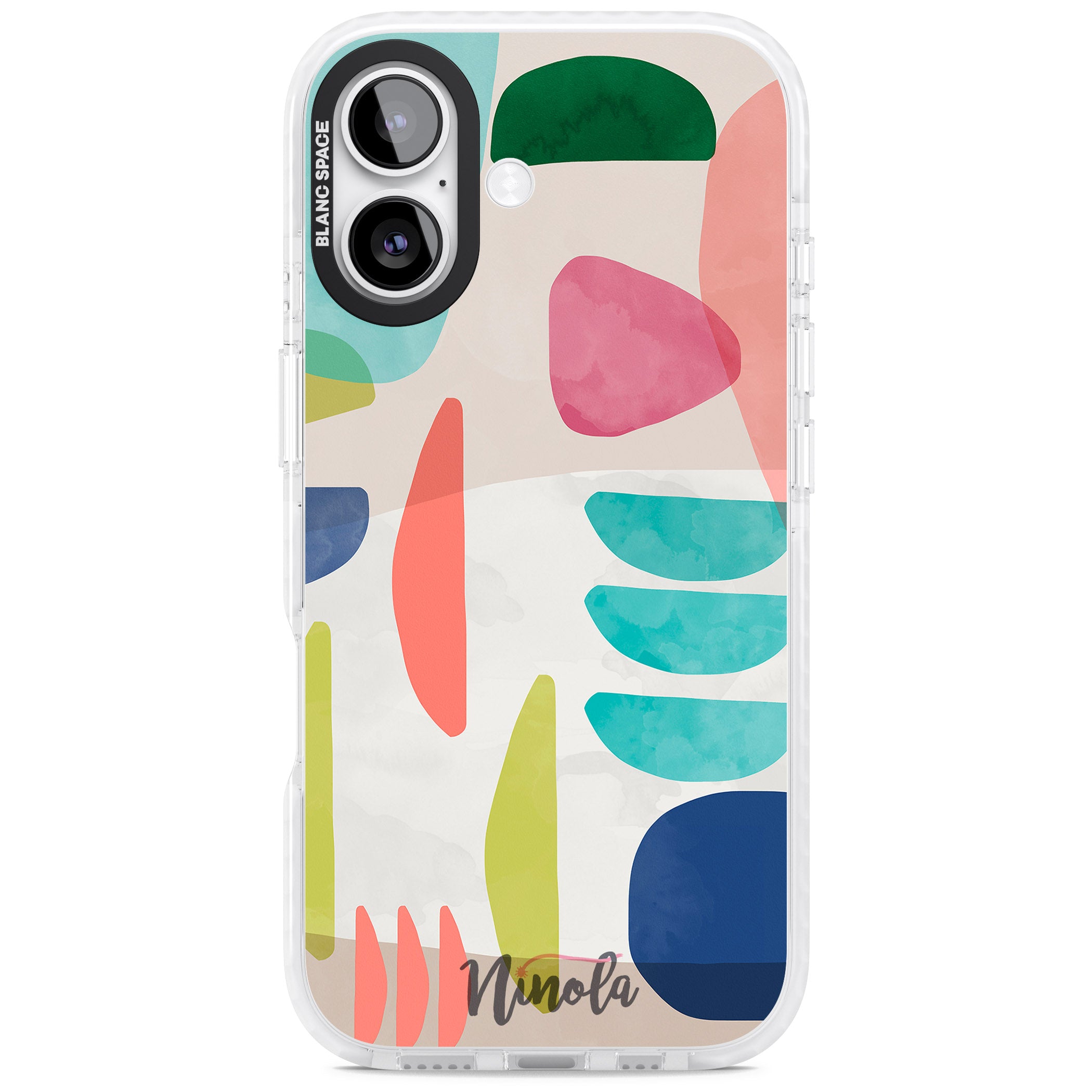 Bold Colorful Shapes iPhone 17 Impact Clear Phone Case