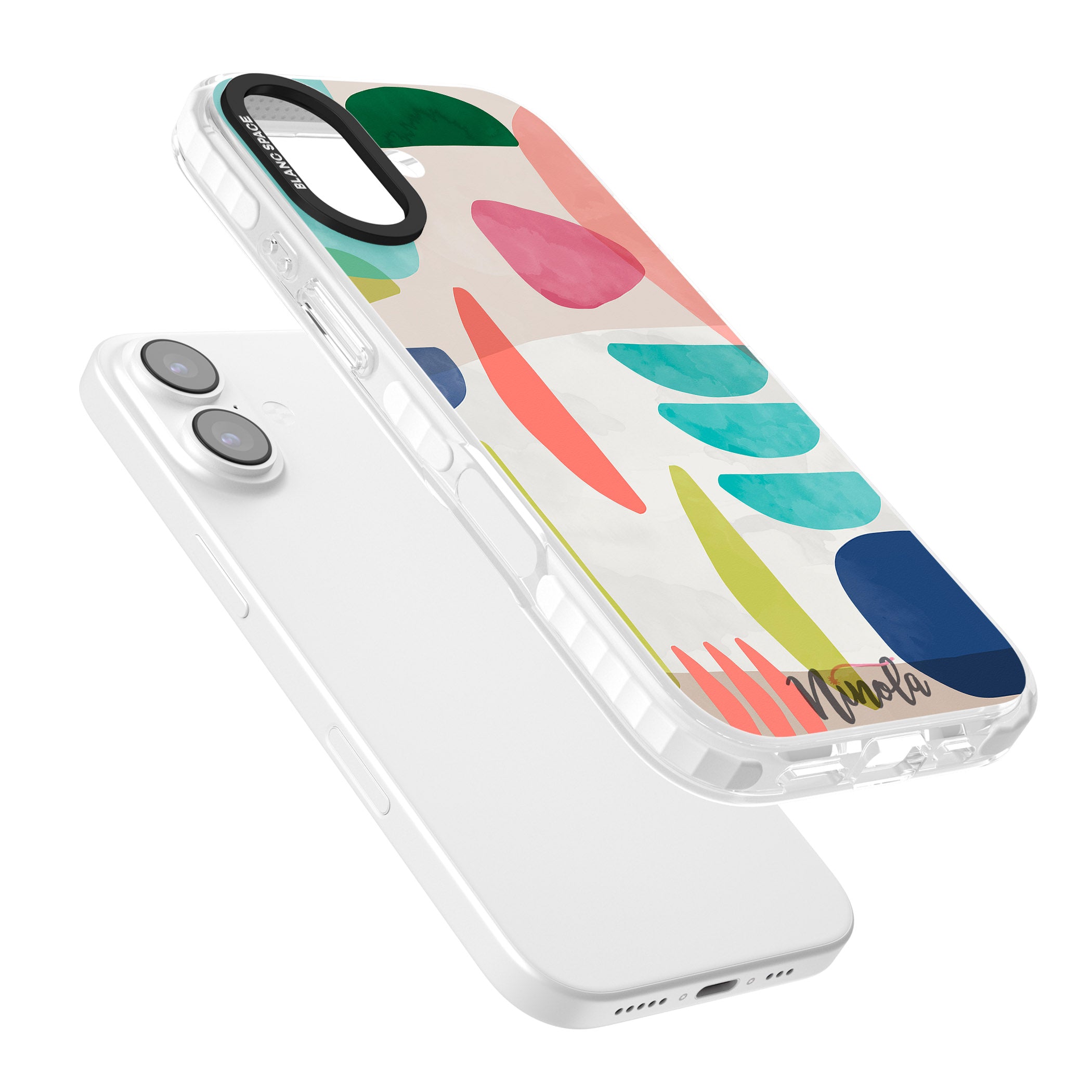 Bold Colorful Shapes iPhone 17 Impact Clear Phone Case Colours