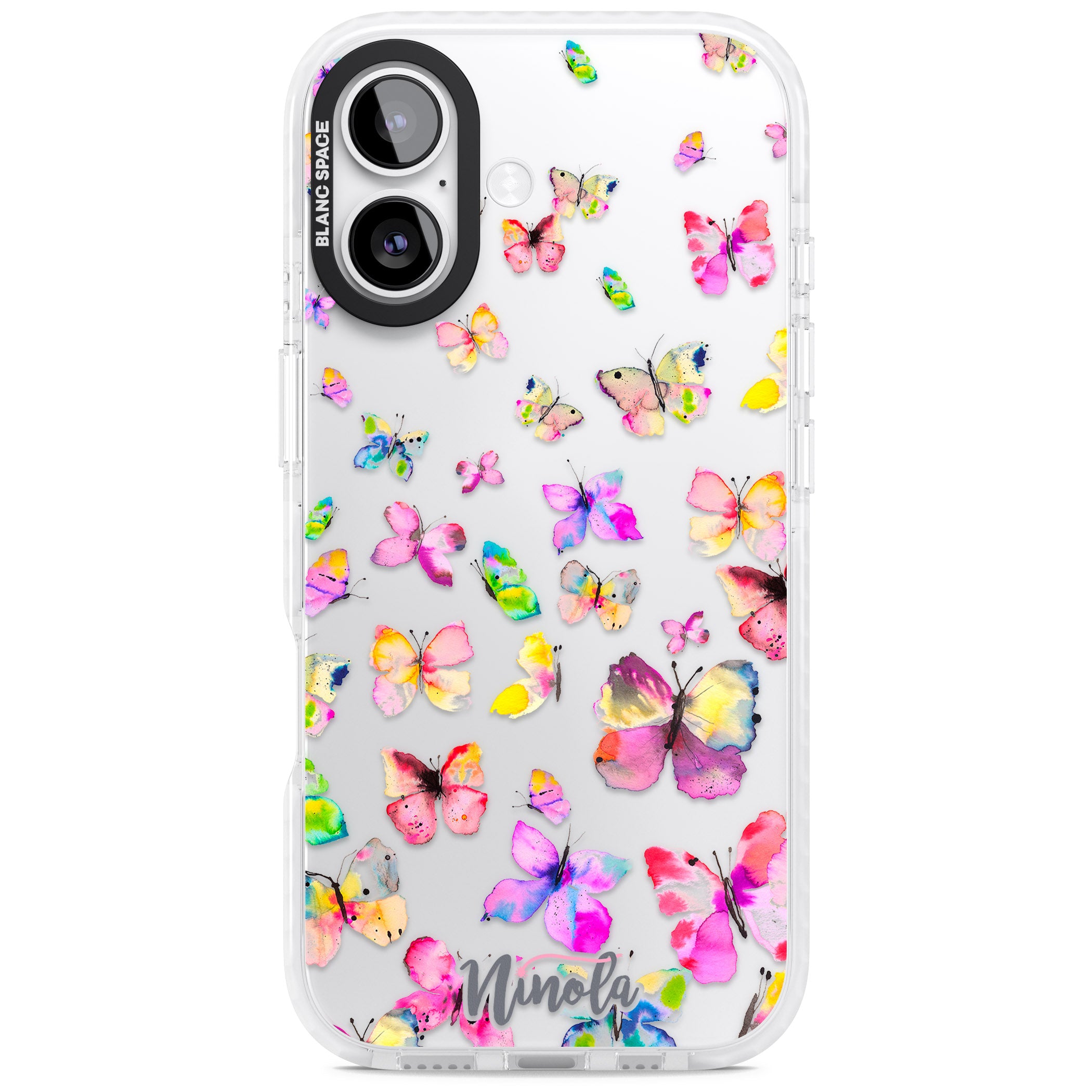 Watercolor Butterflies iPhone 17 Impact Clear Phone Case