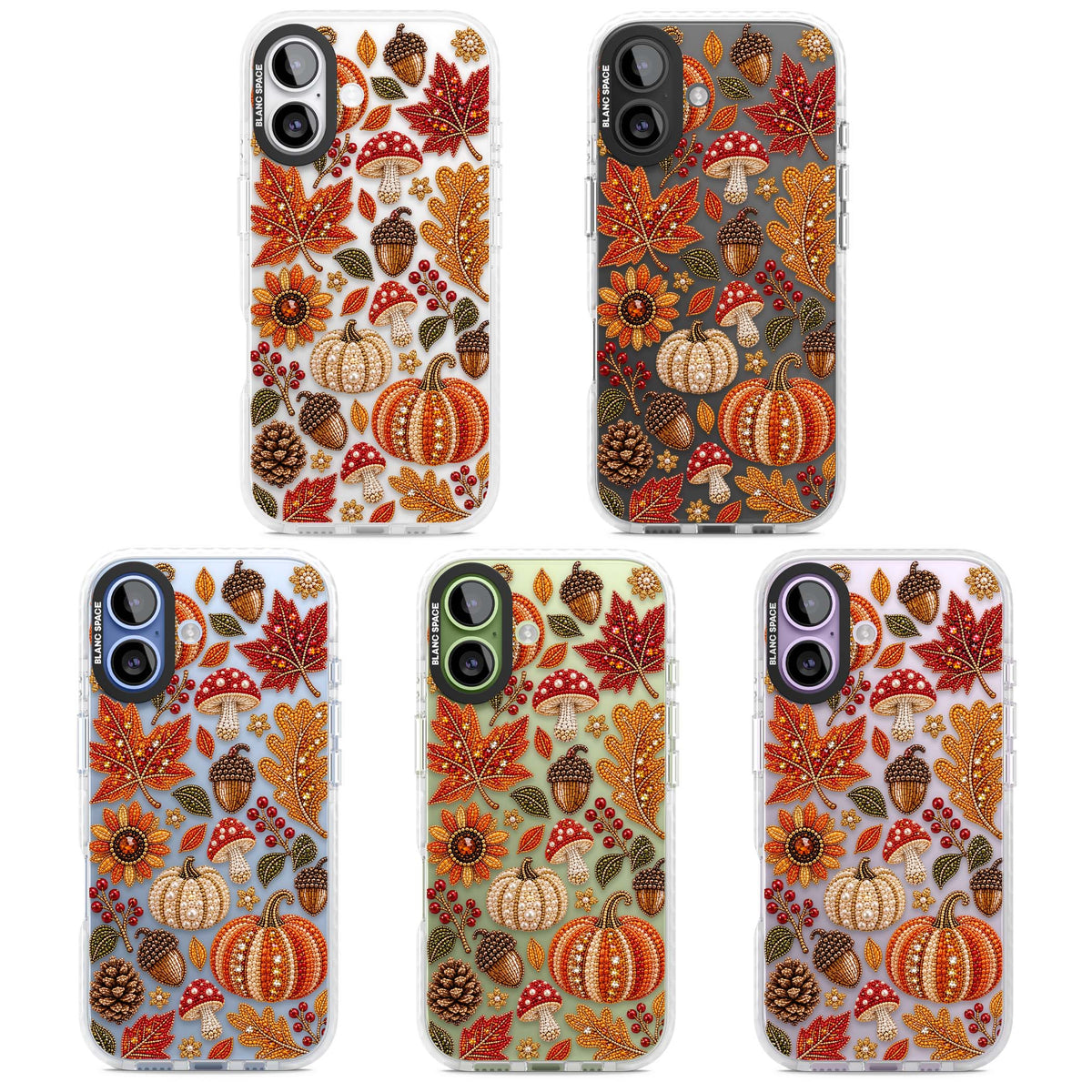 Beaded Autumn iPhone case | Black Impact case for iPhone 17