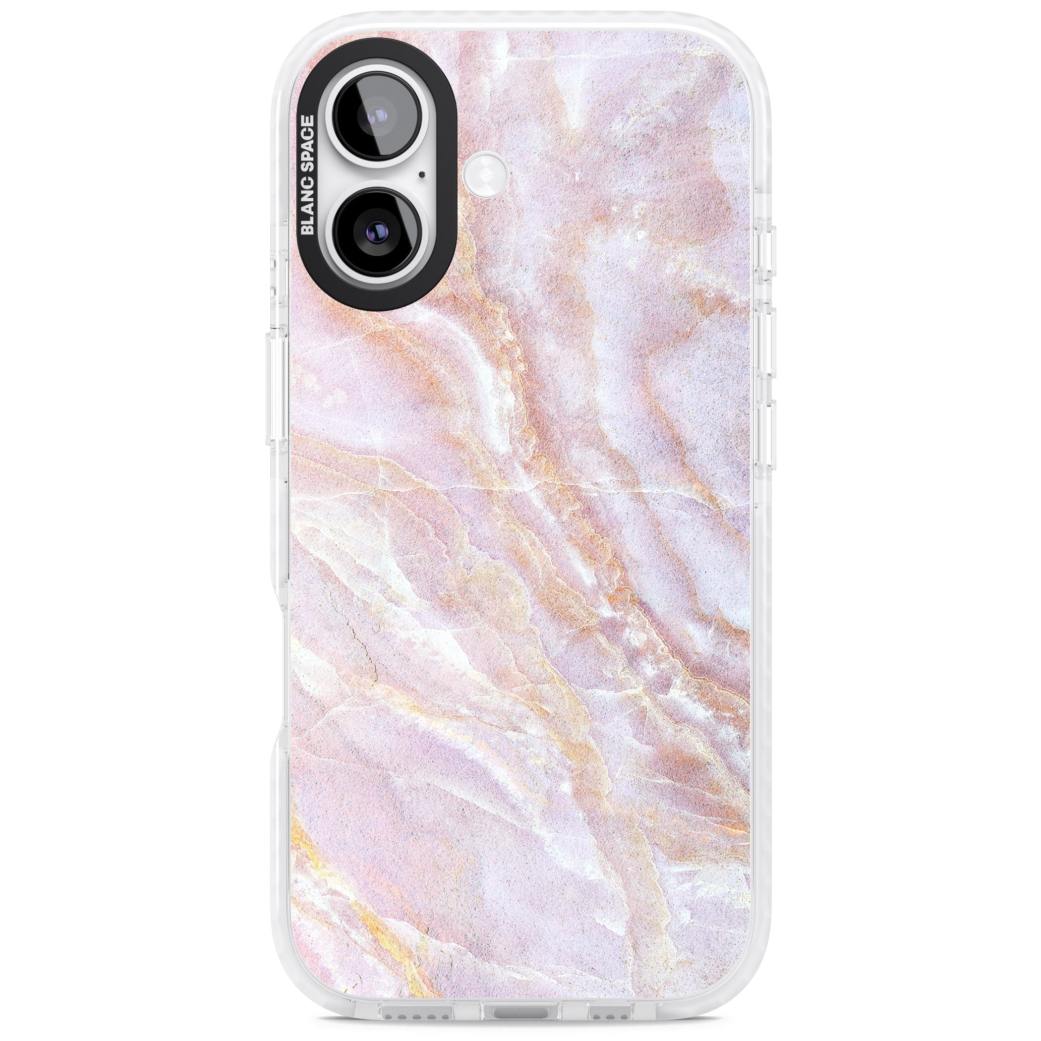 Soft Onyx Blush iPhone 17 Impact Clear Phone Case