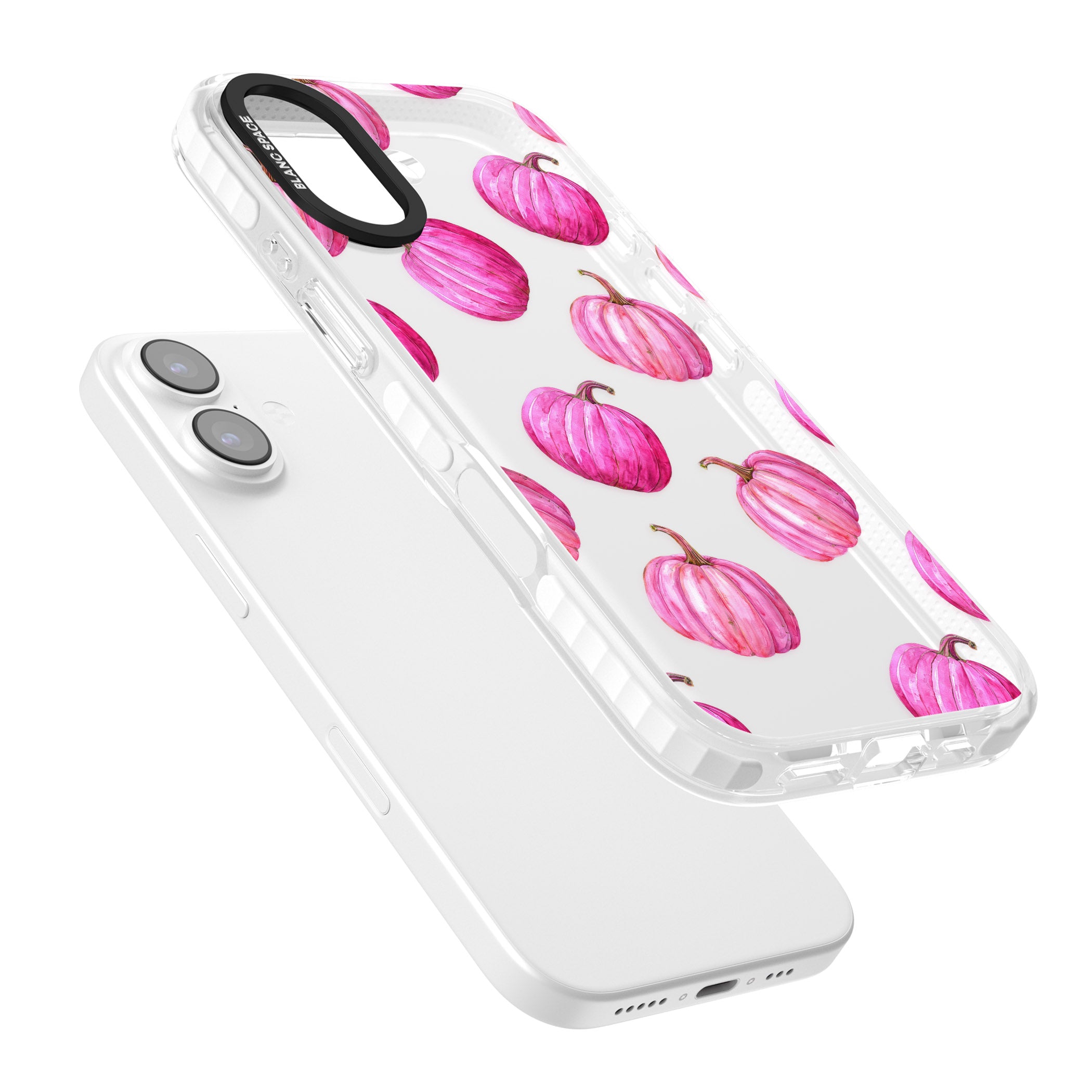 Pink Pumpkins iPhone 17 Impact Clear Phone Case Colours