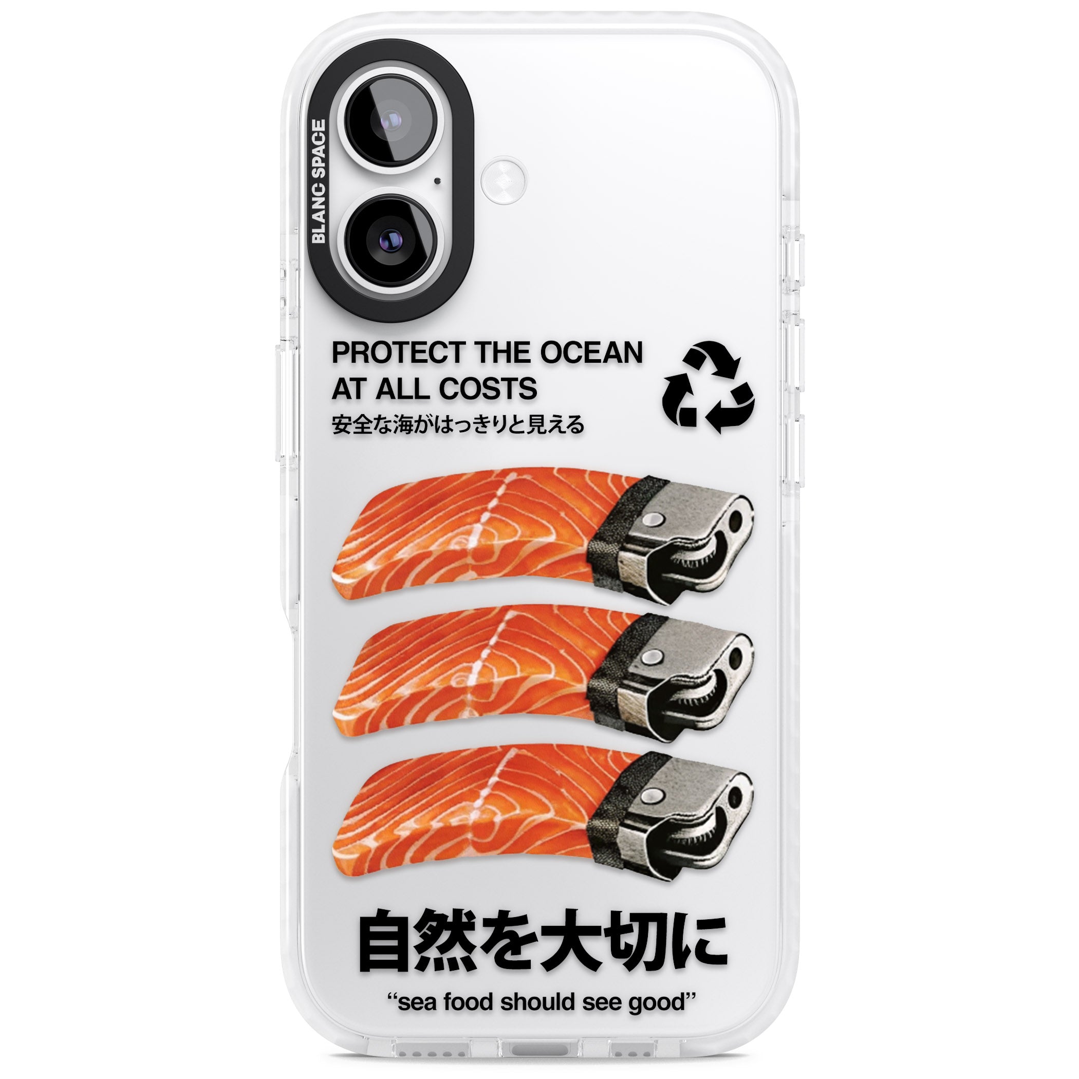 Protect The Ocean iPhone 17 Impact Clear Phone Case