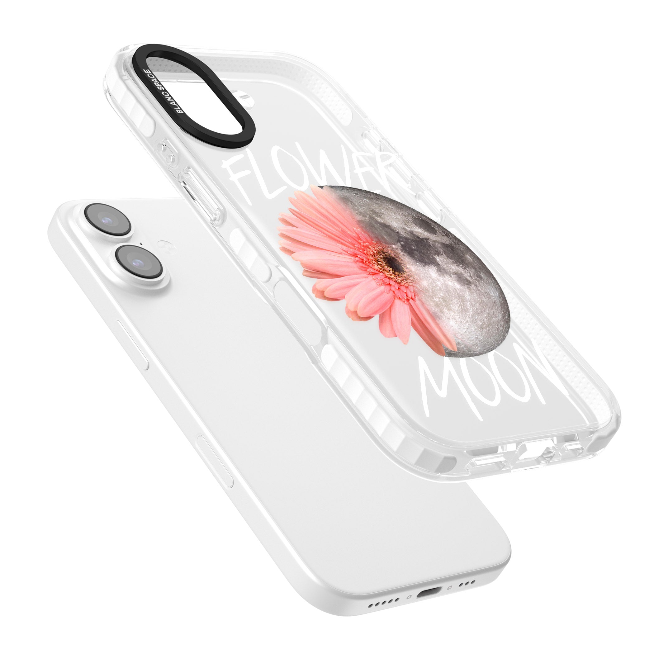 Flower Moon iPhone 17 Impact Clear Phone Case Colours