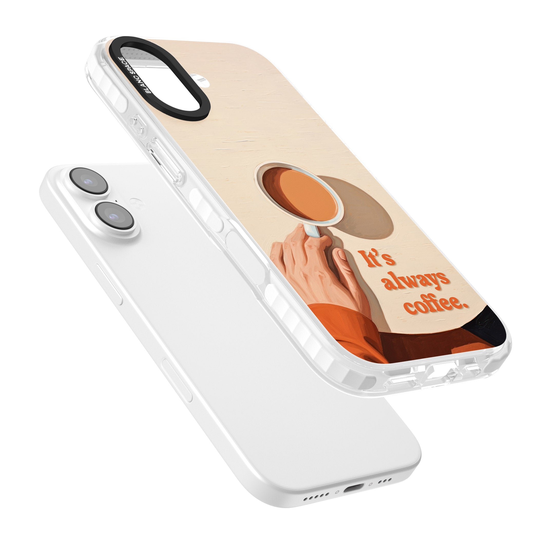 Its Always Coffee iPhone 17 Impact Clear Phone Case Colours