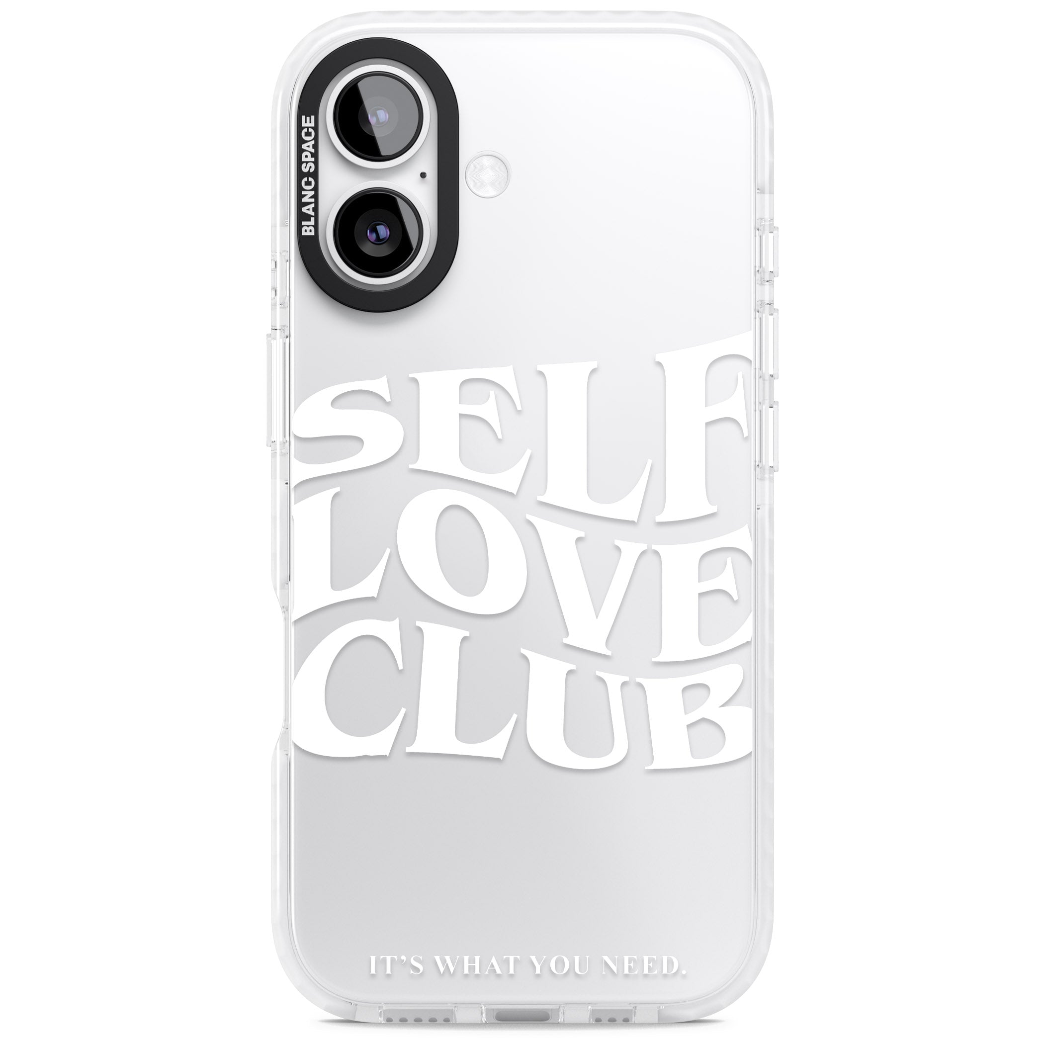 Self Love Club White iPhone 17 Impact Clear Phone Case