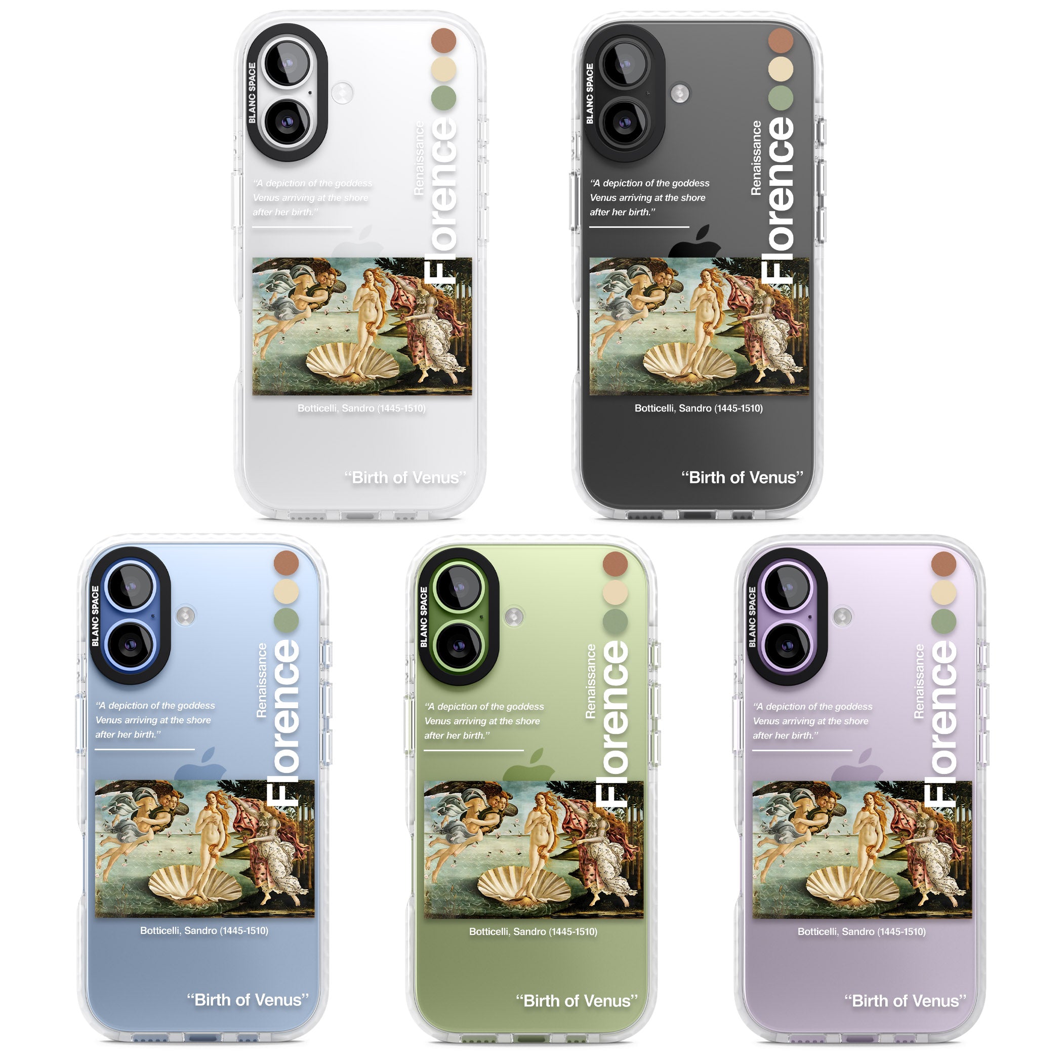 Birth Of Venus iPhone 17 Impact Clear Phone Case APT Impact Protection