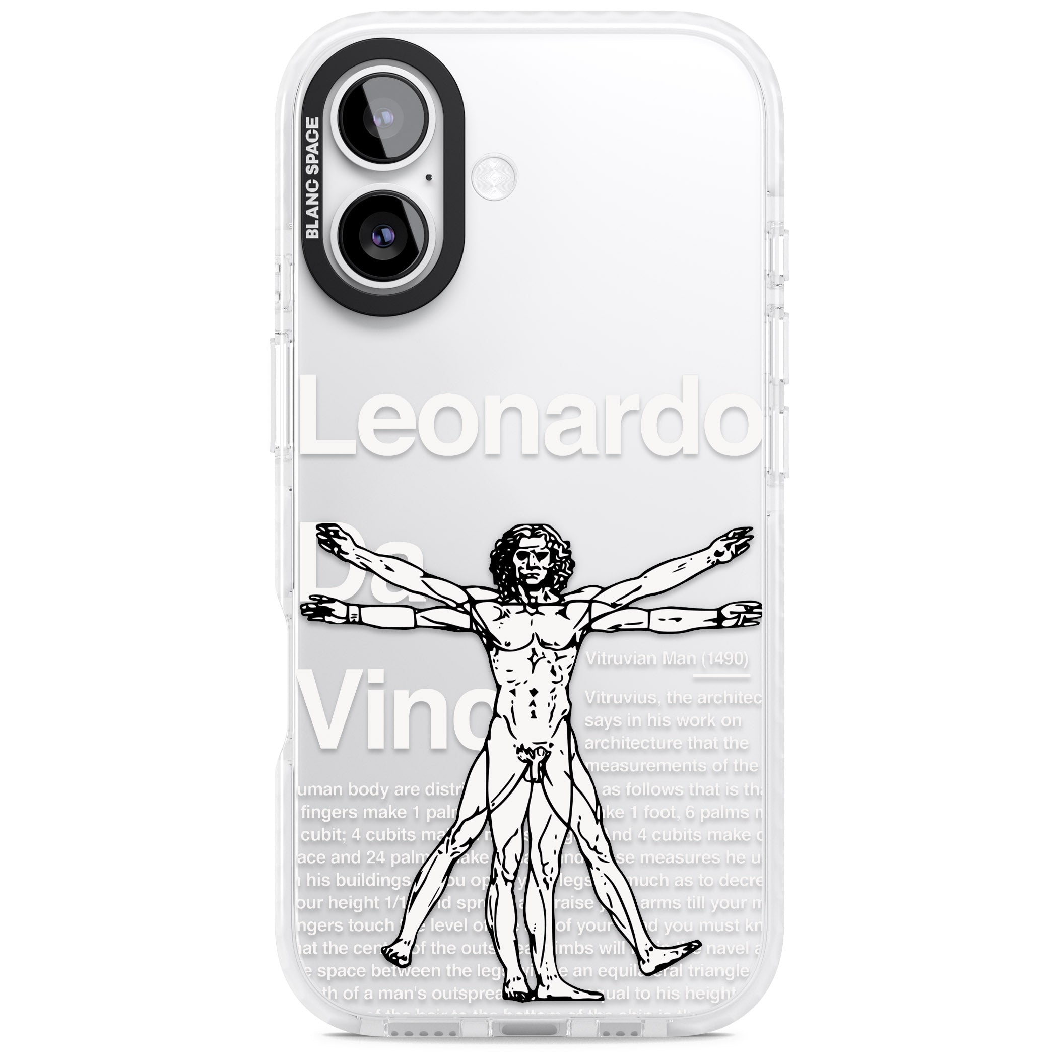 Vitruvian Man iPhone 17 Impact Clear Phone Case
