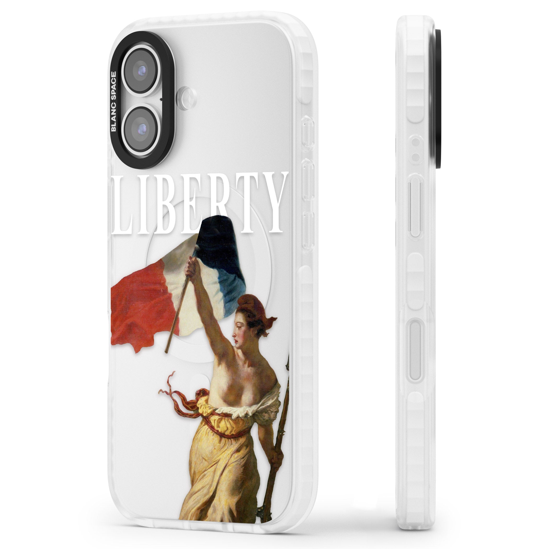 Liberty iPhone 17 Impact Clear Phone Case Side Profile