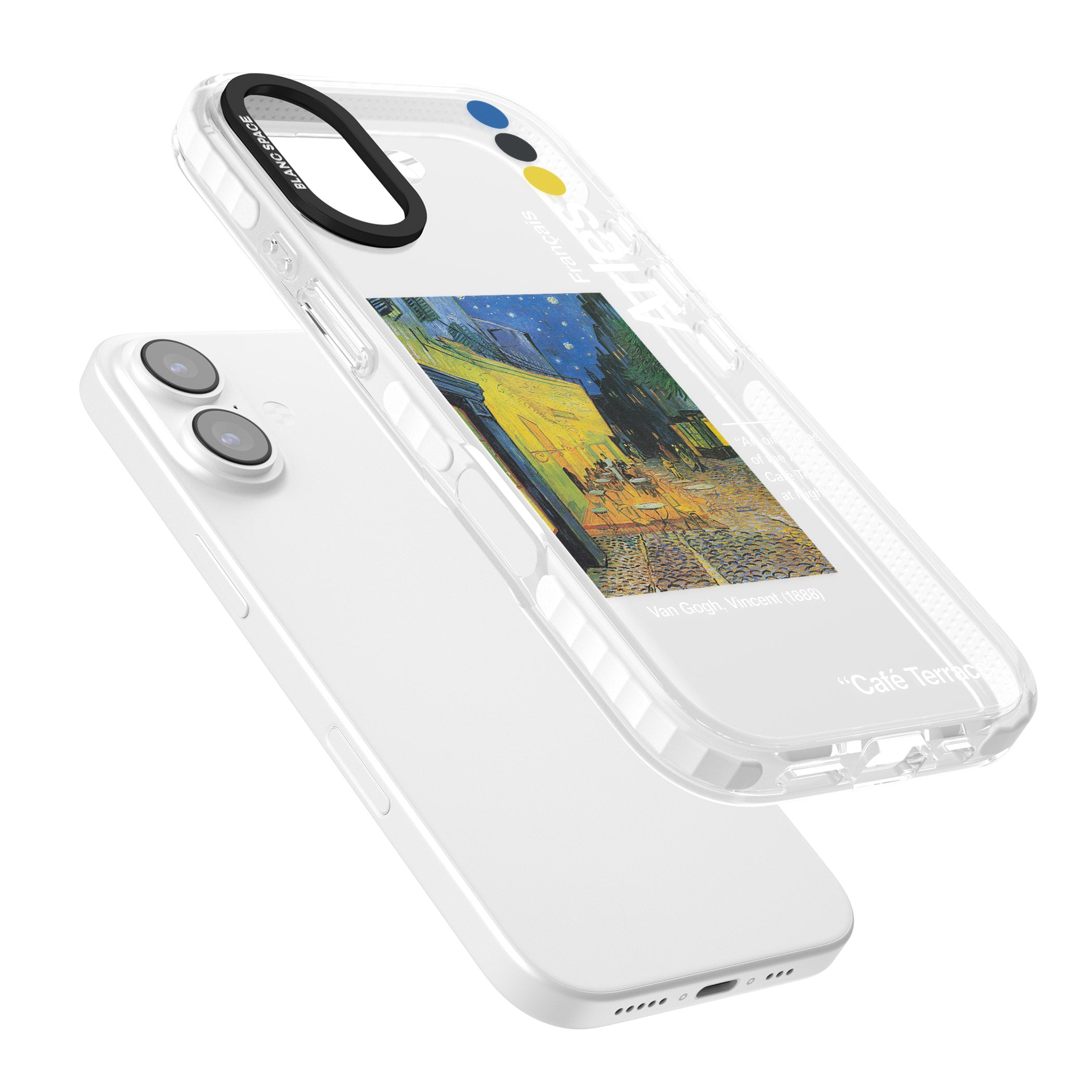 Cafe Terrace At Night iPhone 17 Impact Clear Phone Case Colours