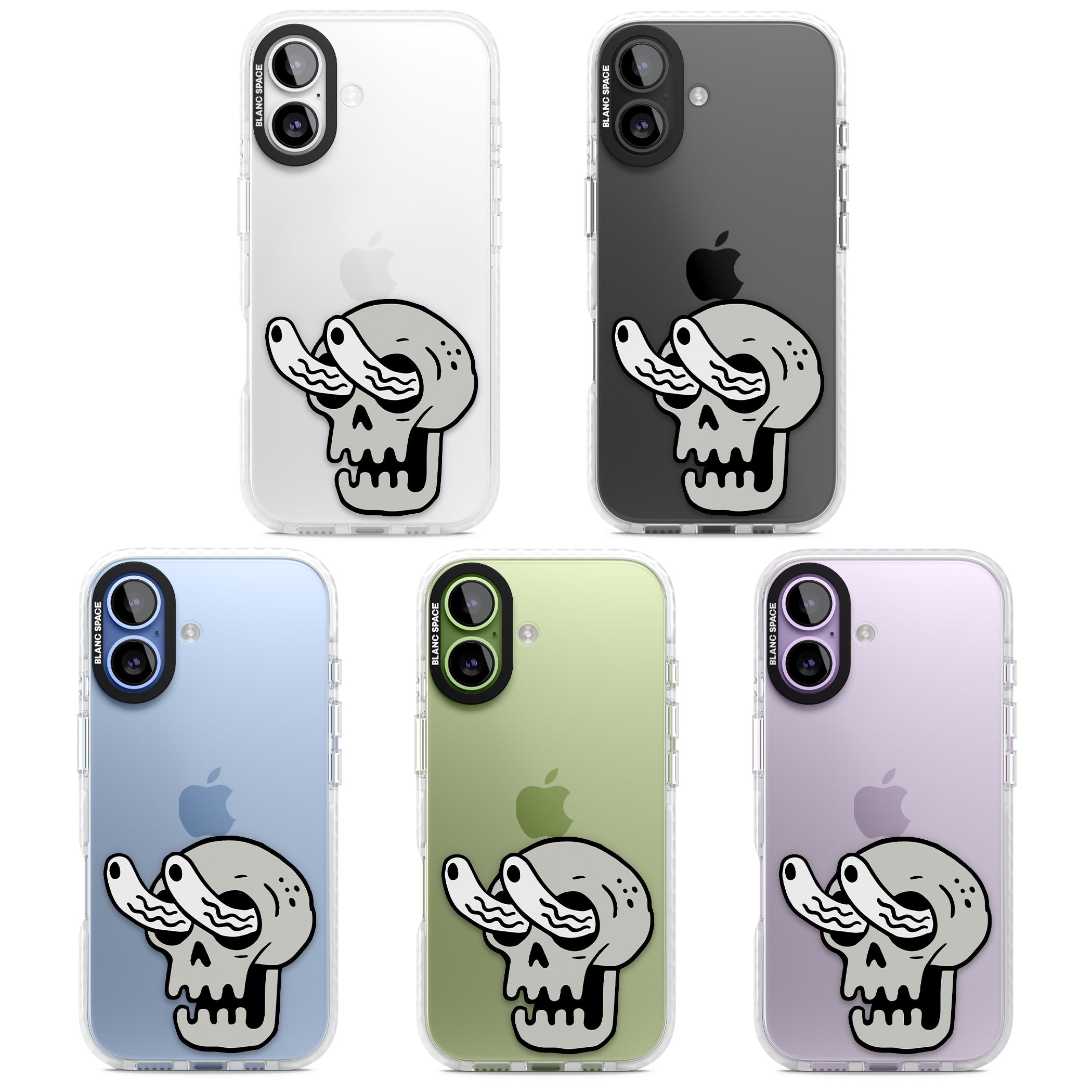 Skull Eyes iPhone 17 Impact Clear Phone Case APT Impact Protection