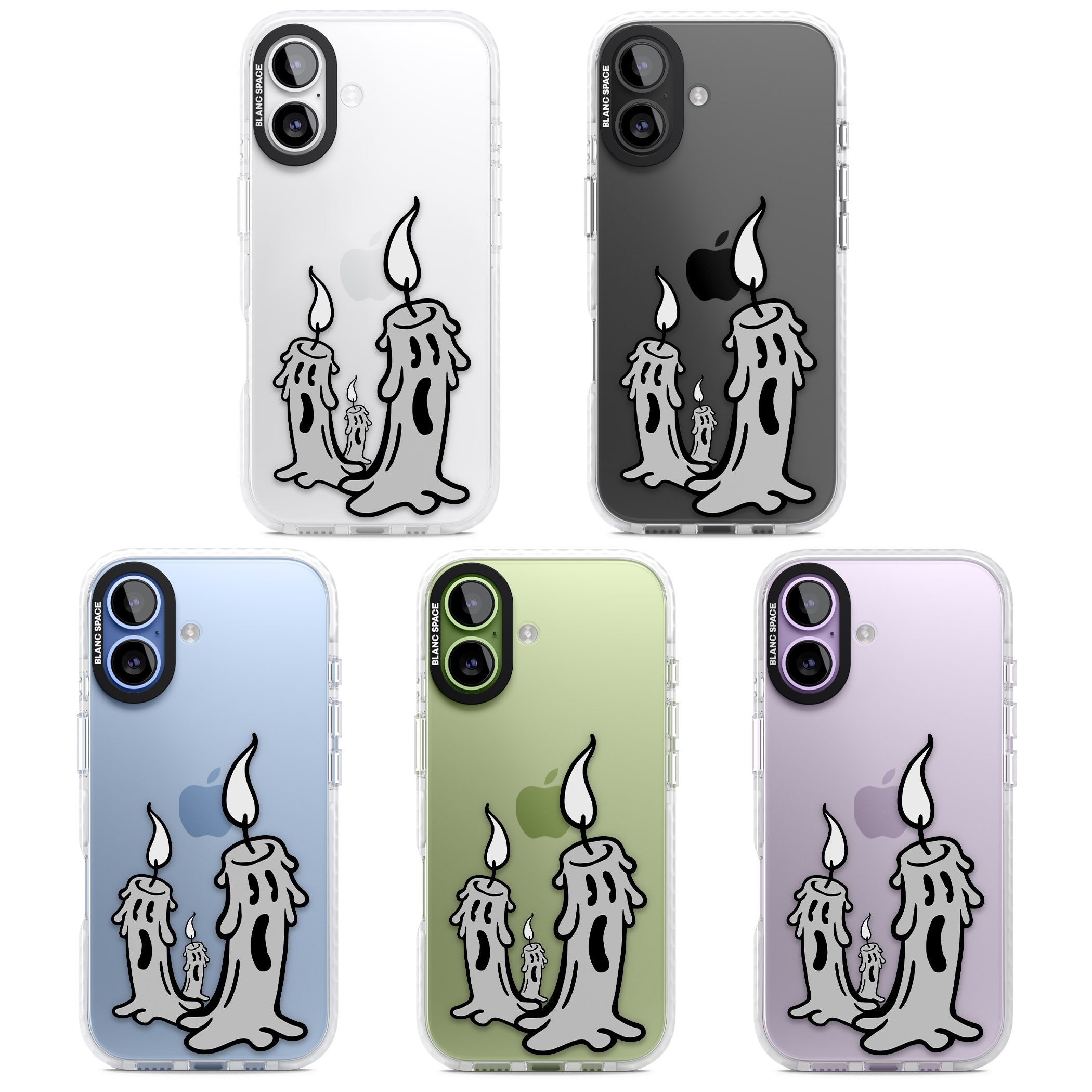 Candle Lit iPhone 17 Impact Clear Phone Case APT Impact Protection