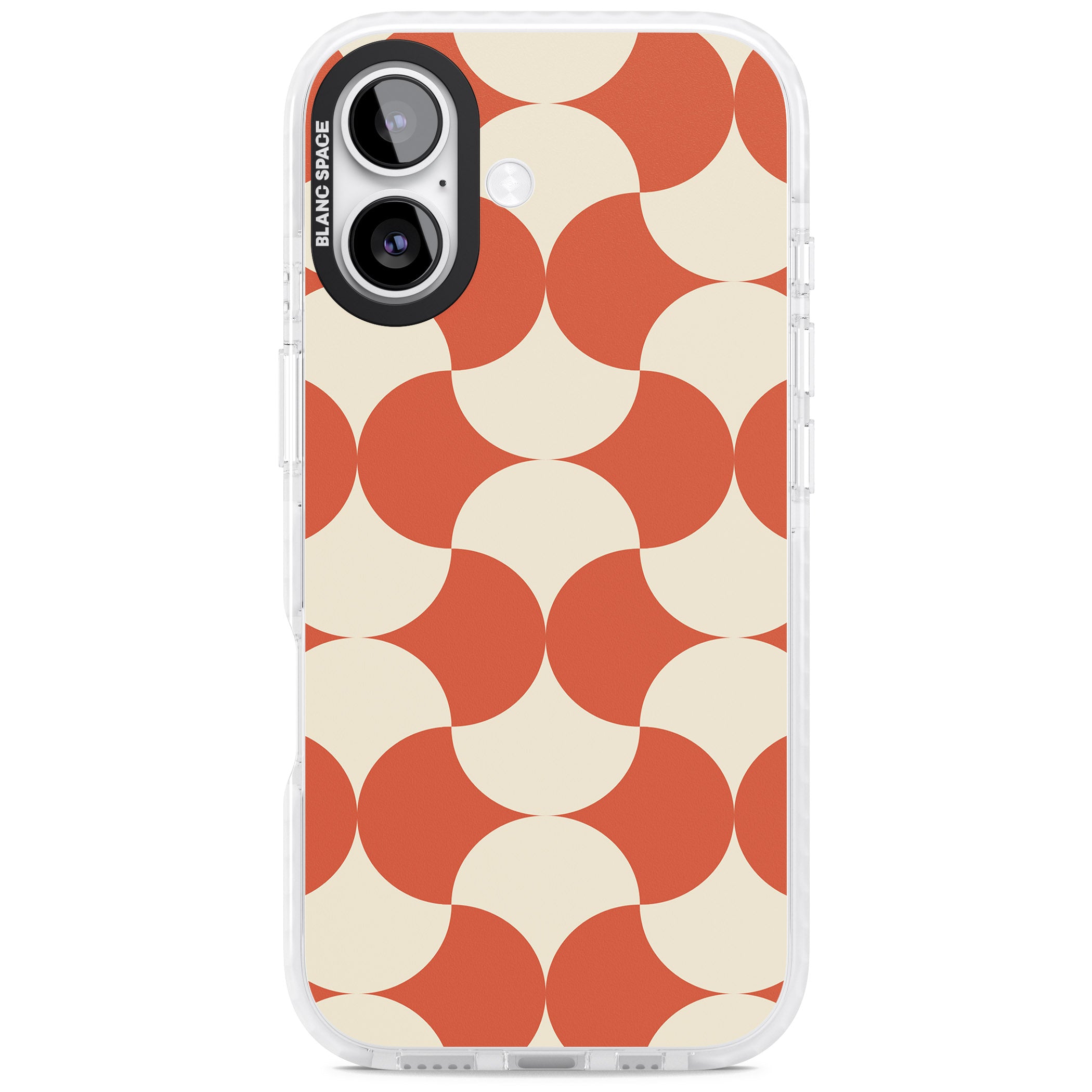 Abstract Retro Shapes iPhone 17 Impact Clear Phone Case