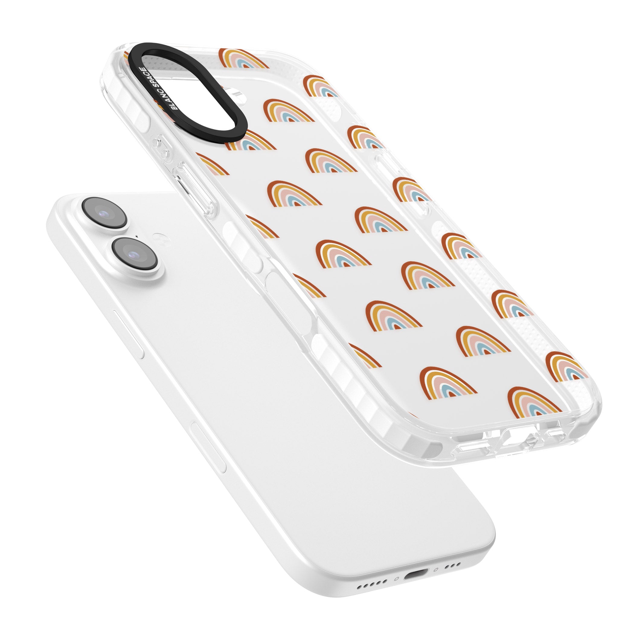 Scandi Rainbow iPhone 17 Impact Clear Phone Case Colours