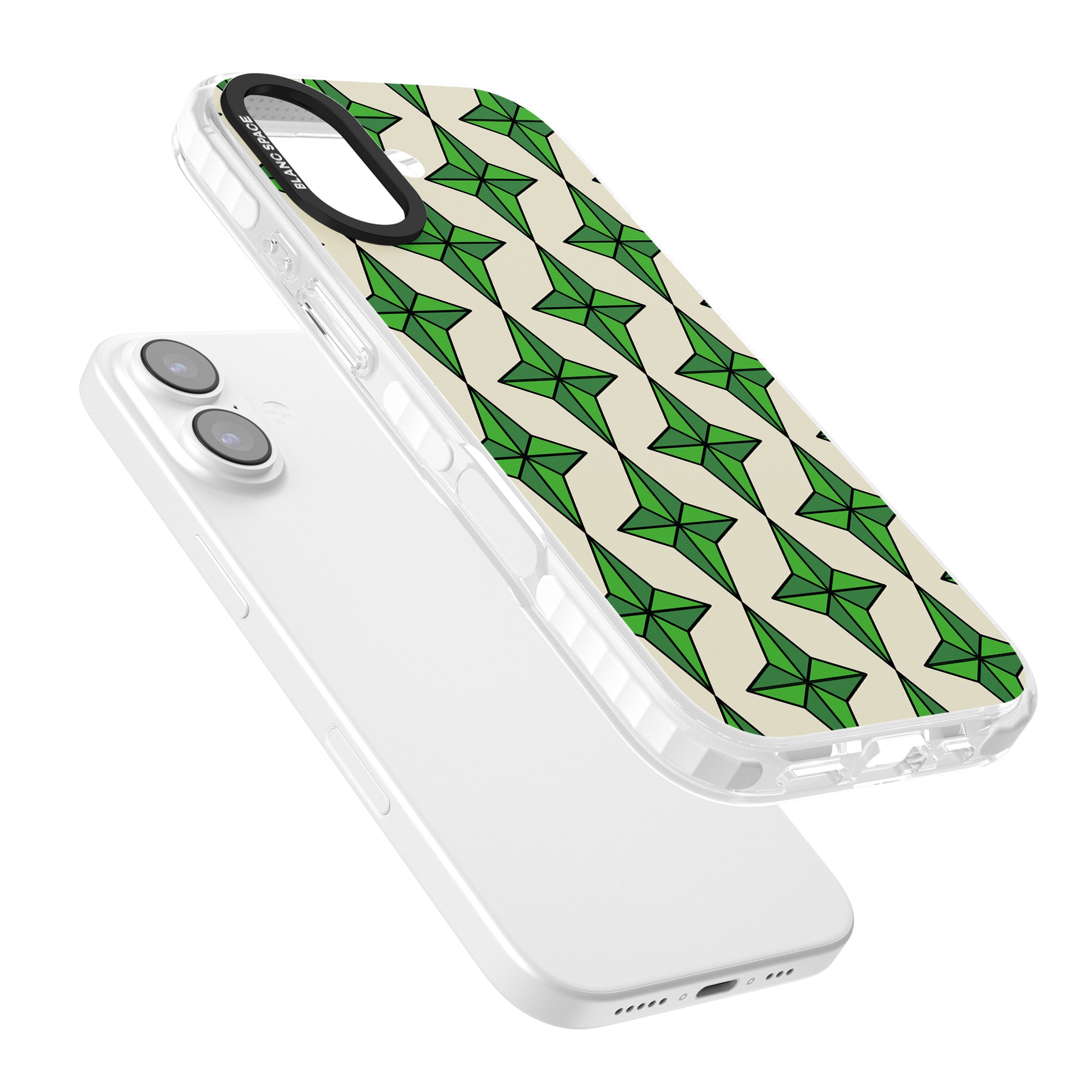 Emerald Stars Pattern iPhone 17 Impact Clear Phone Case Colours