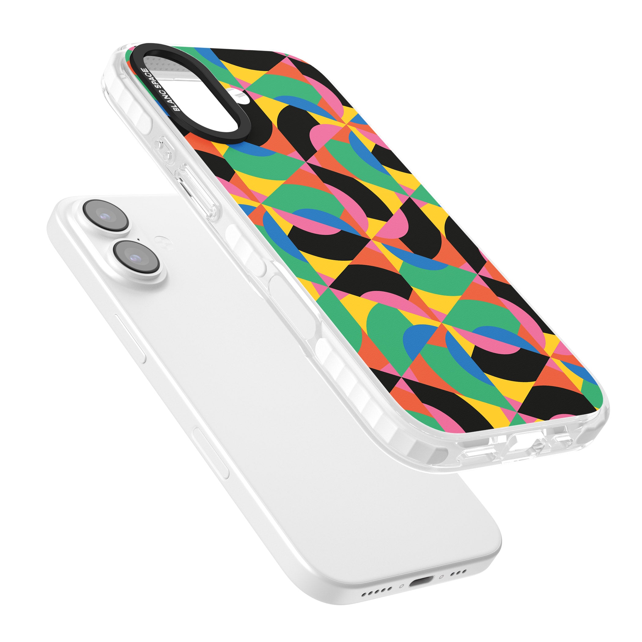 Abstract Carnival iPhone 17 Impact Clear Phone Case Colours